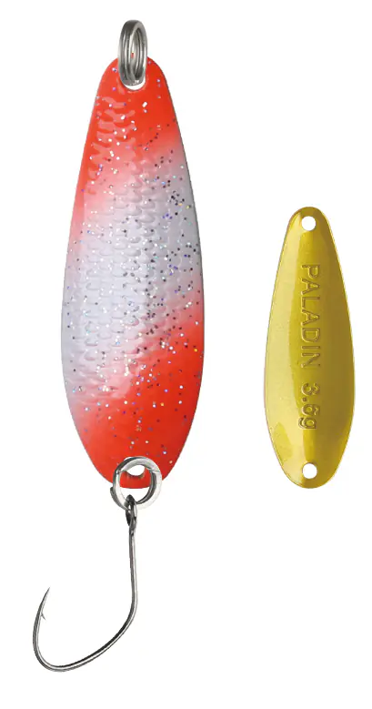 Paladin Angelköder Spoon Apollo 4,8 g UV orange/weiß/gold