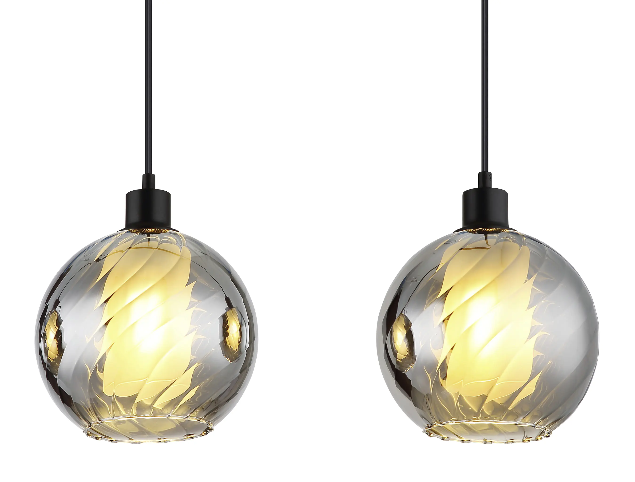 Globo Hängeleuchte Ulf 110 x 120 cm schwarz matt