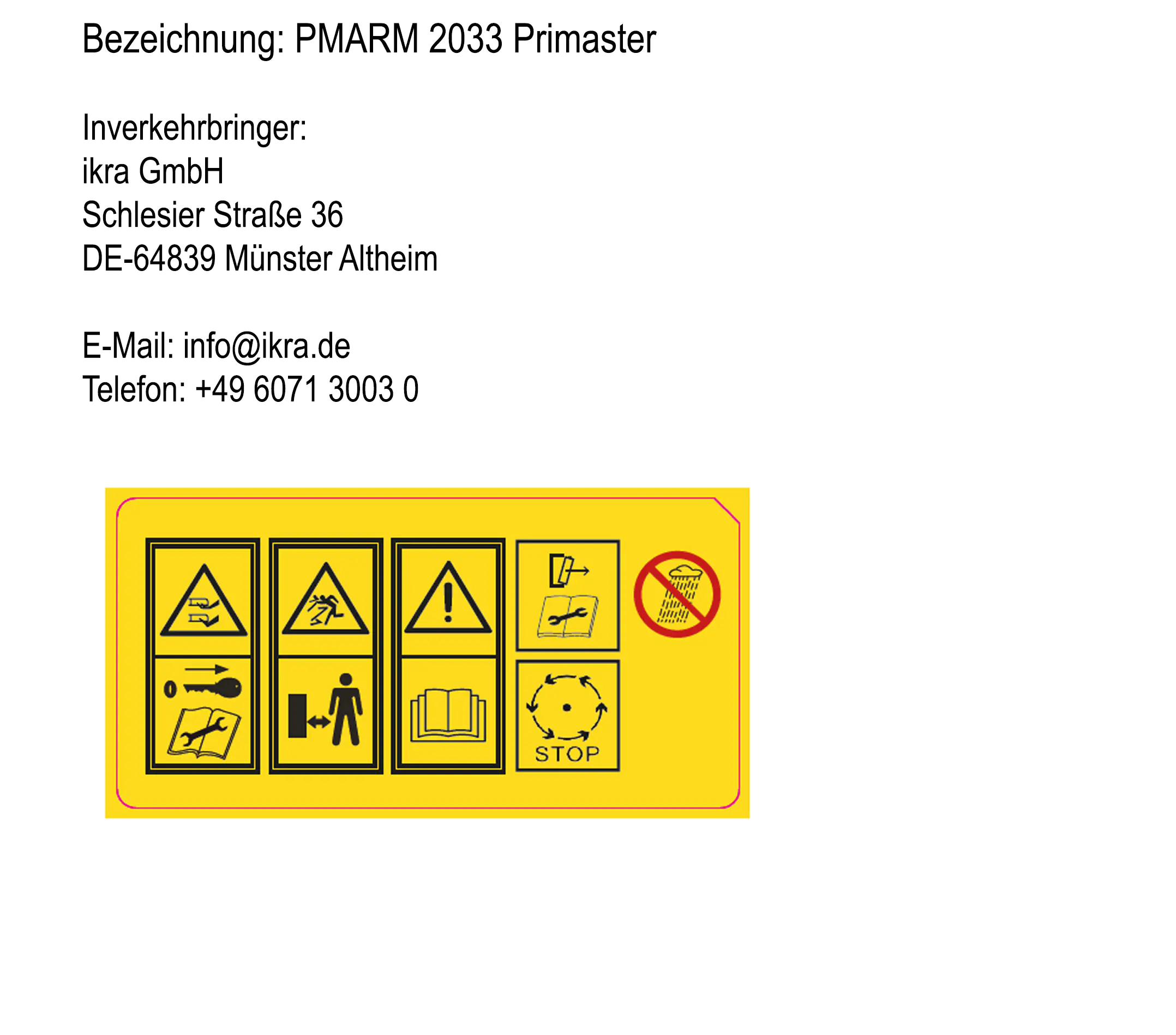 Primaster Akku Rasenmäher PMARM 2033 20 V 33 cm Schnittbreite