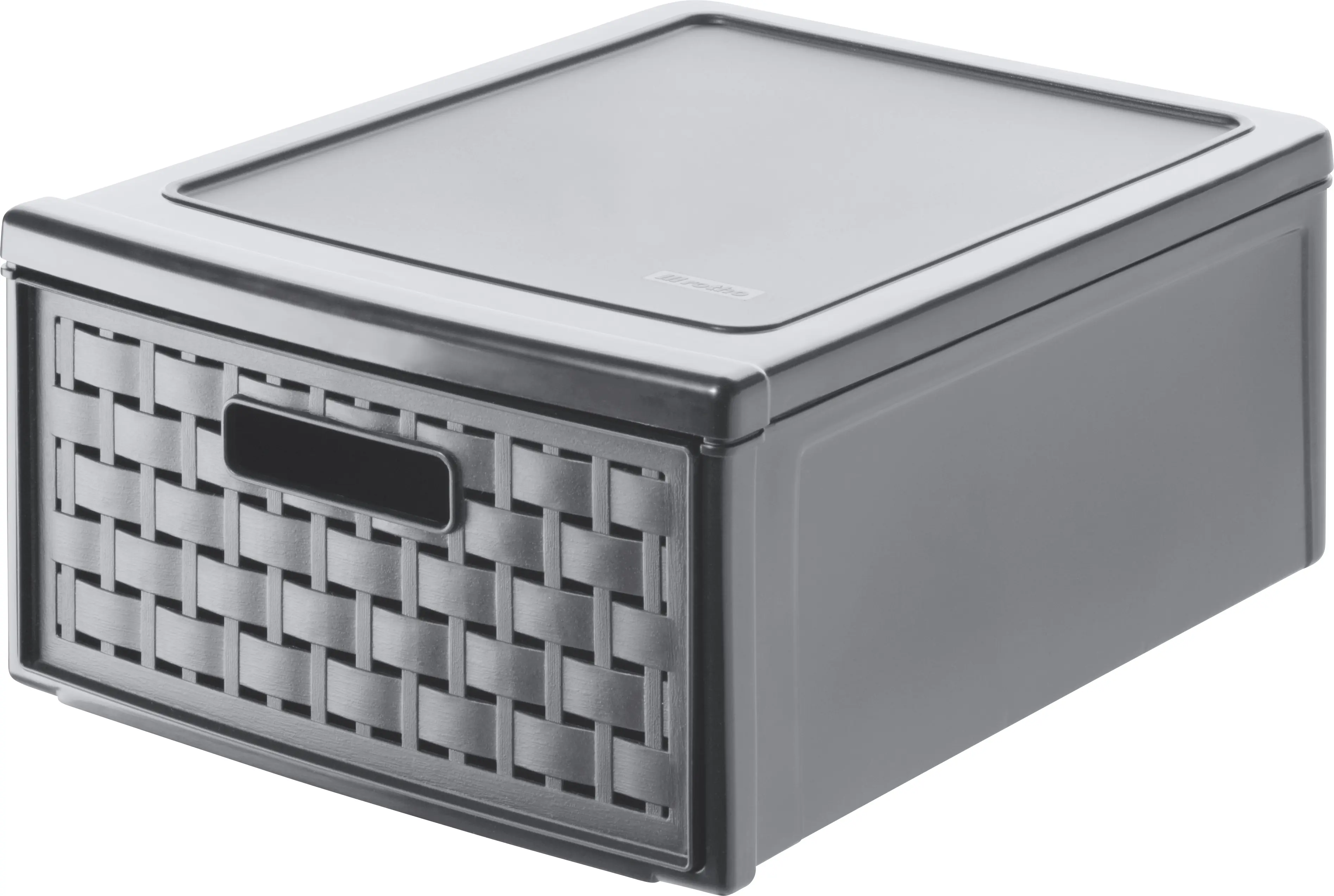 Rotho Schubladenbox Country klein, 8,3 L anthrazit