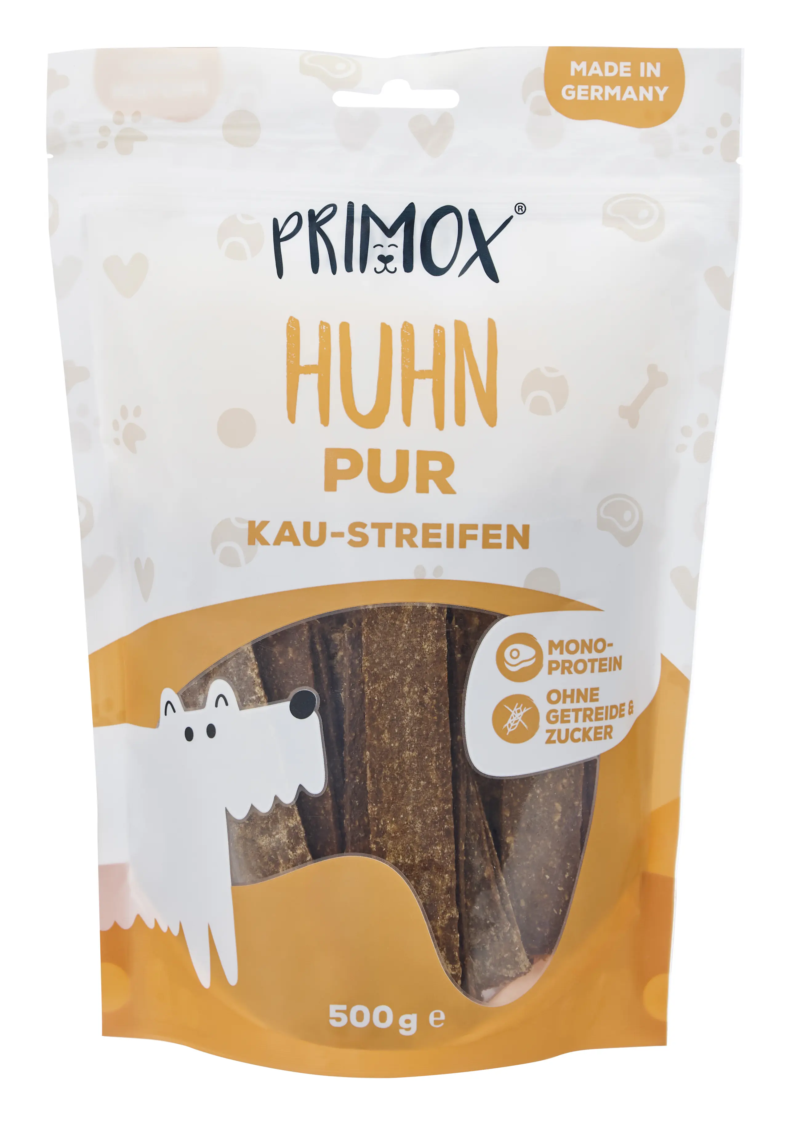 Primox Hundeleckerli Snack-Streifen getreidefrei 500 g Huhn