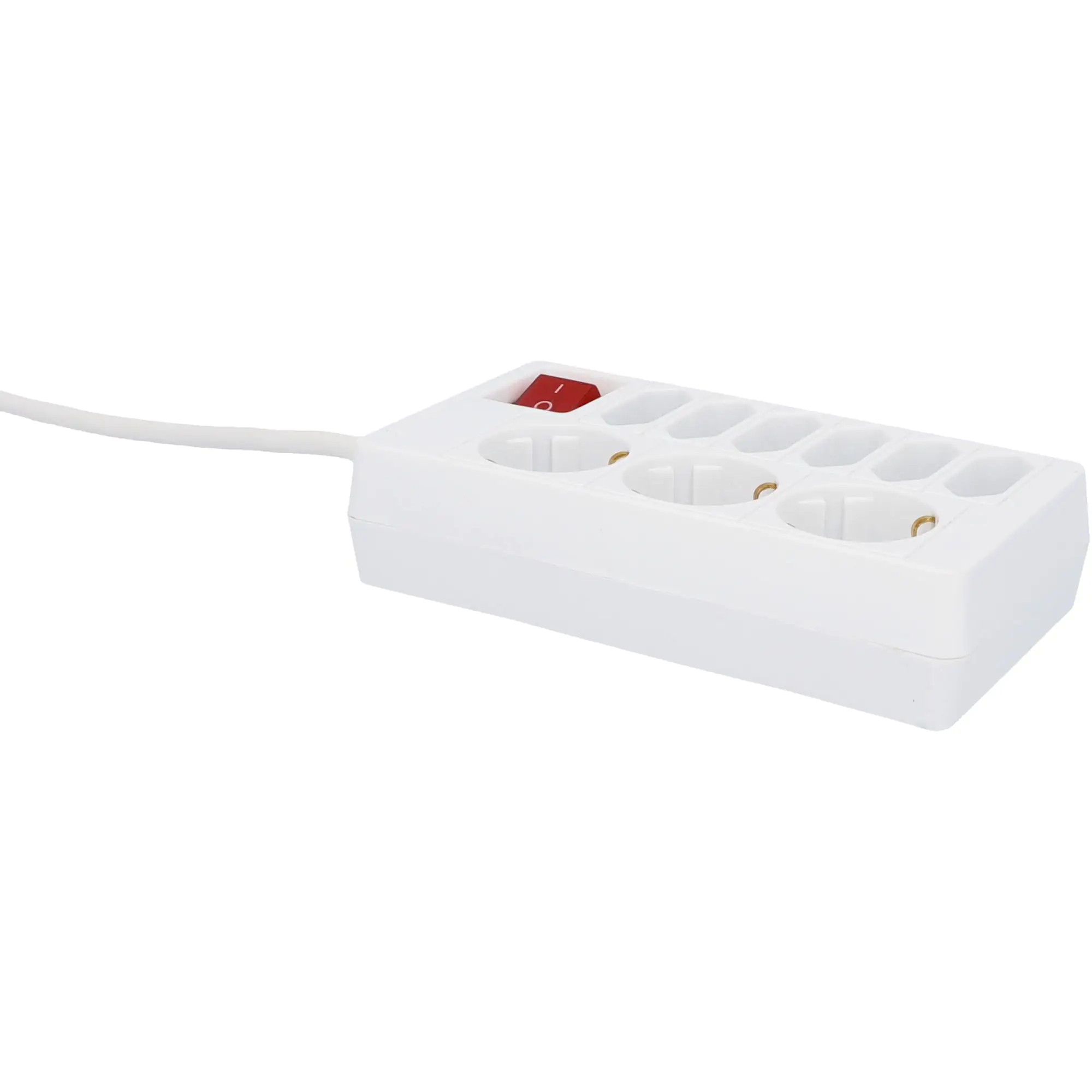 Unitec Steckdosenleiste 3+6-fach 1,4m mit Schalter, weiß