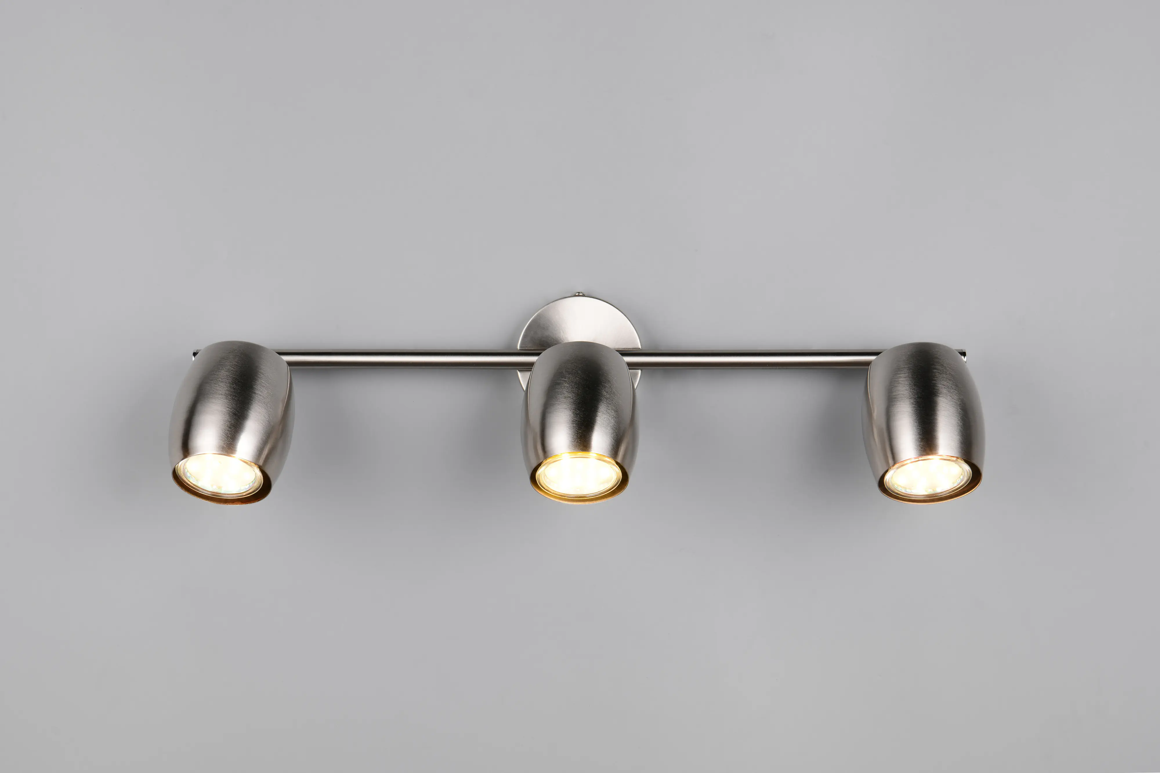 Reality Deckenstrahler 3er Spot Nancy GU10 nickel matt