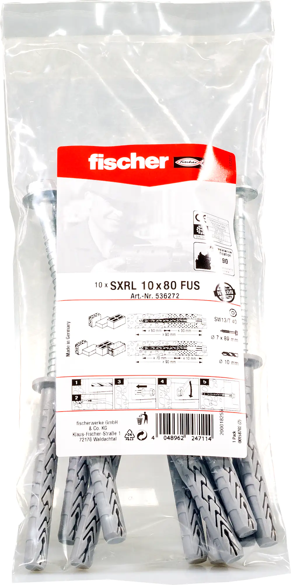 Fischer Langschaftdübel 10.0 x 100 mm - 10 Stück Fischer Langschaftdübel 10.0 x 100 mm - 10 Stück