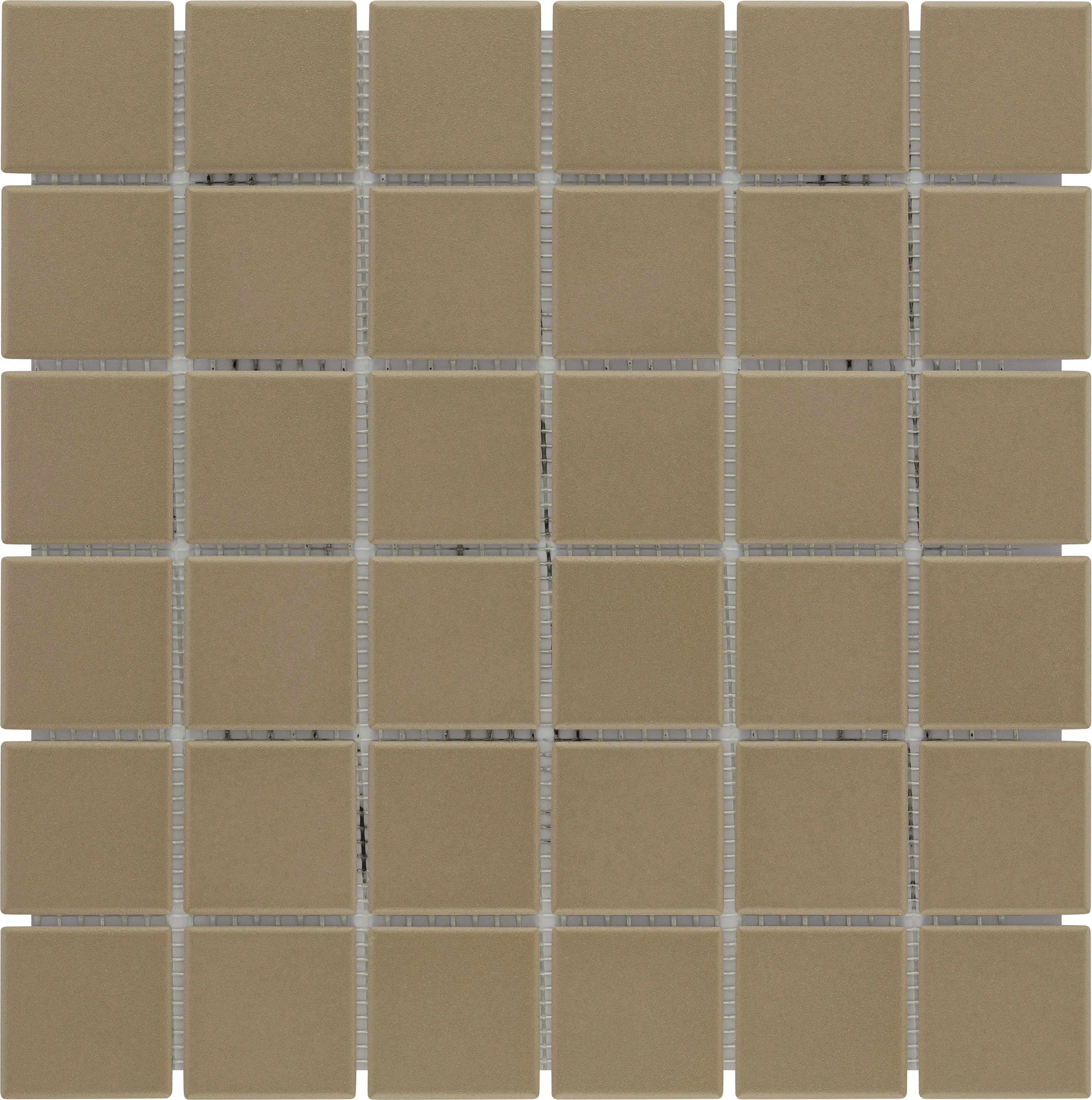 KNG Mosaikfliese rutschhemmend 29,7 x 29,7 cm braun unglasiert