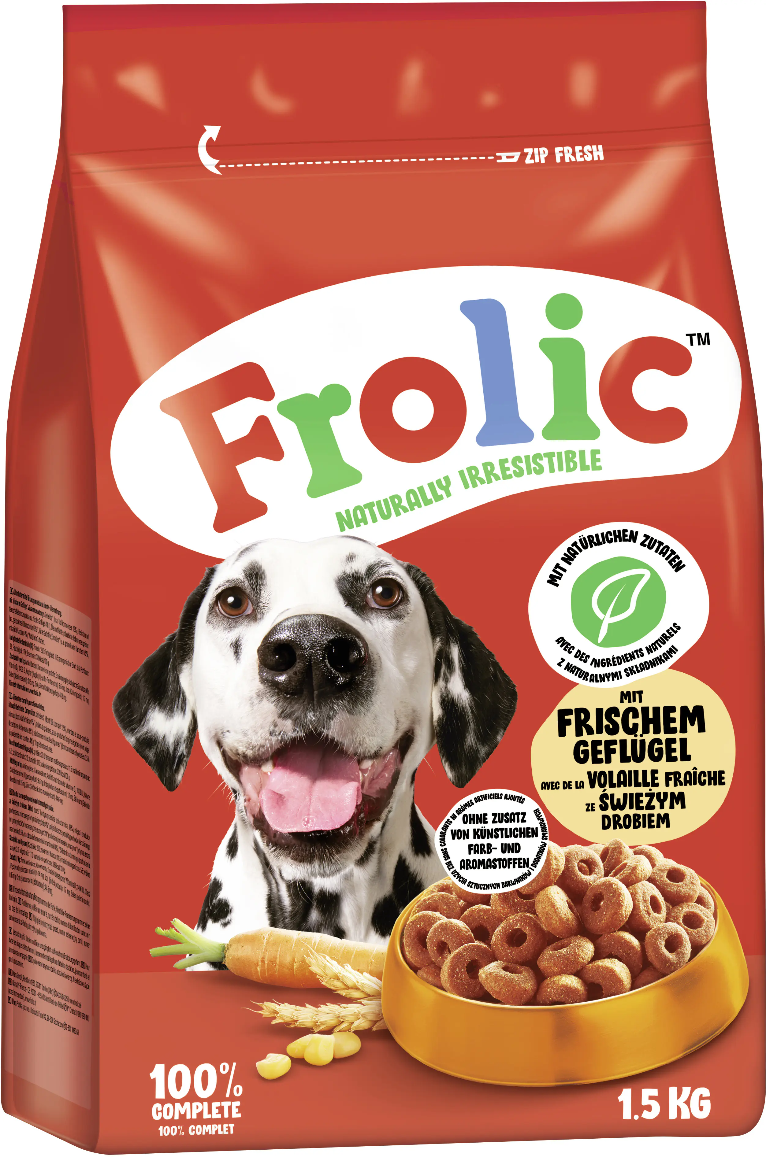 Frolic Trockenfutter Geflügel 1,5 kg  Frolic Trockenfutter Geflügel 1,5 kg