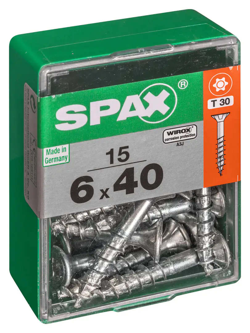 Spax Universalschrauben 6.0 x 40 mm TX 30 - 15 Stk.