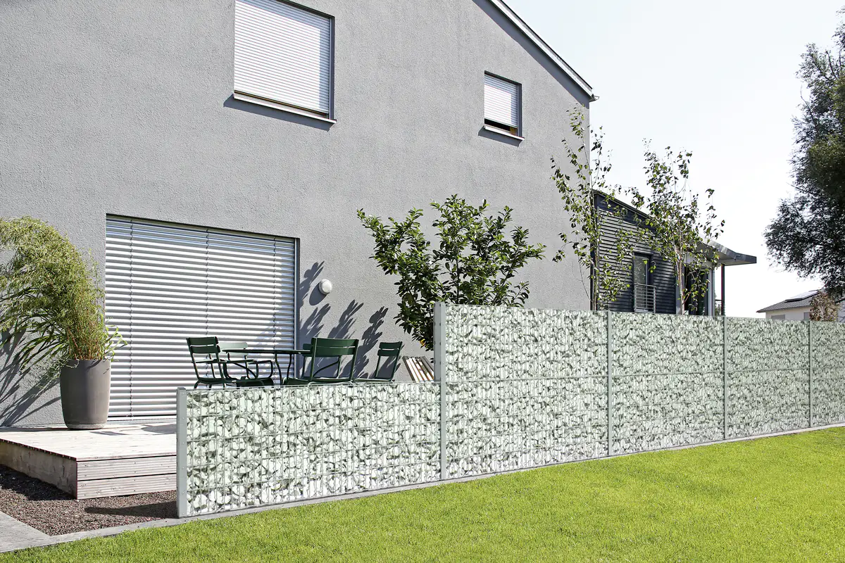 Alberts Gabionen-Pfosten Step² 12 x 4 x 0,3 cm 240 cm feuerverzinkt