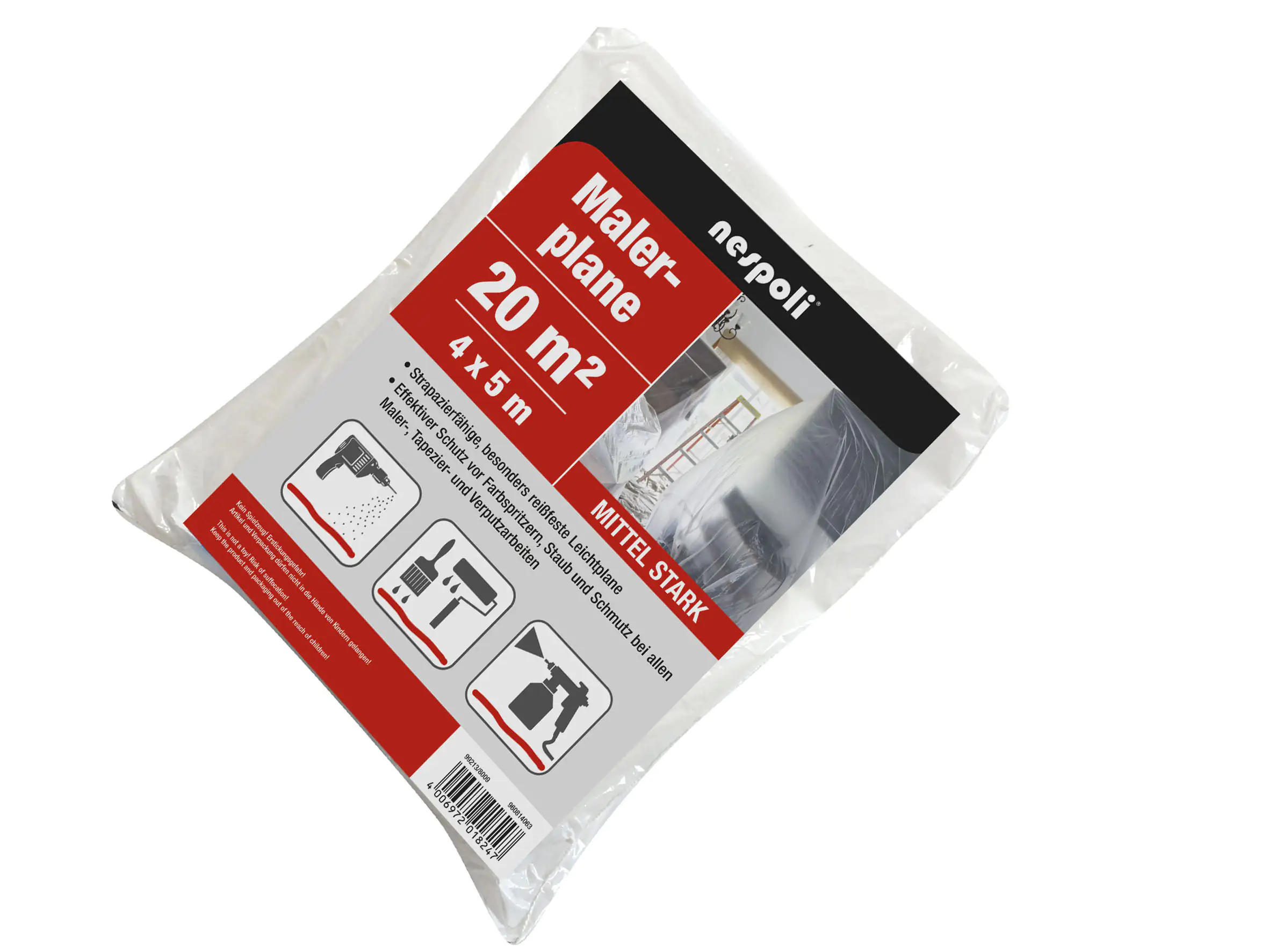 Nespoli Malerplane 4 x 5 m, stark