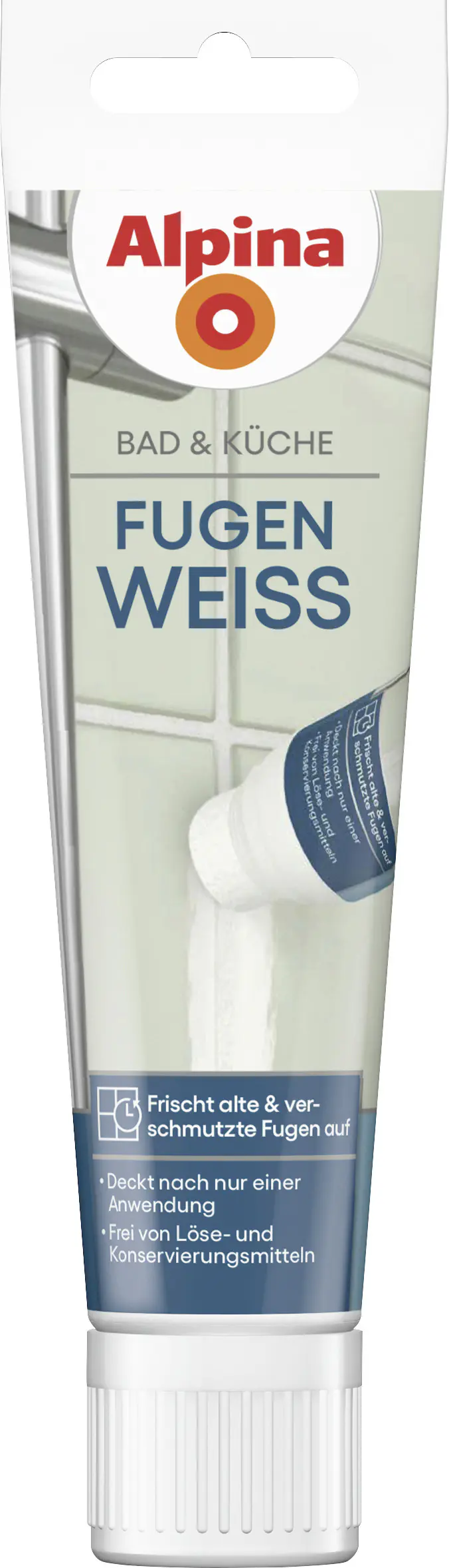Alpina Fugenweiß für Küche & Badezimmer Schwammtube 100 ml