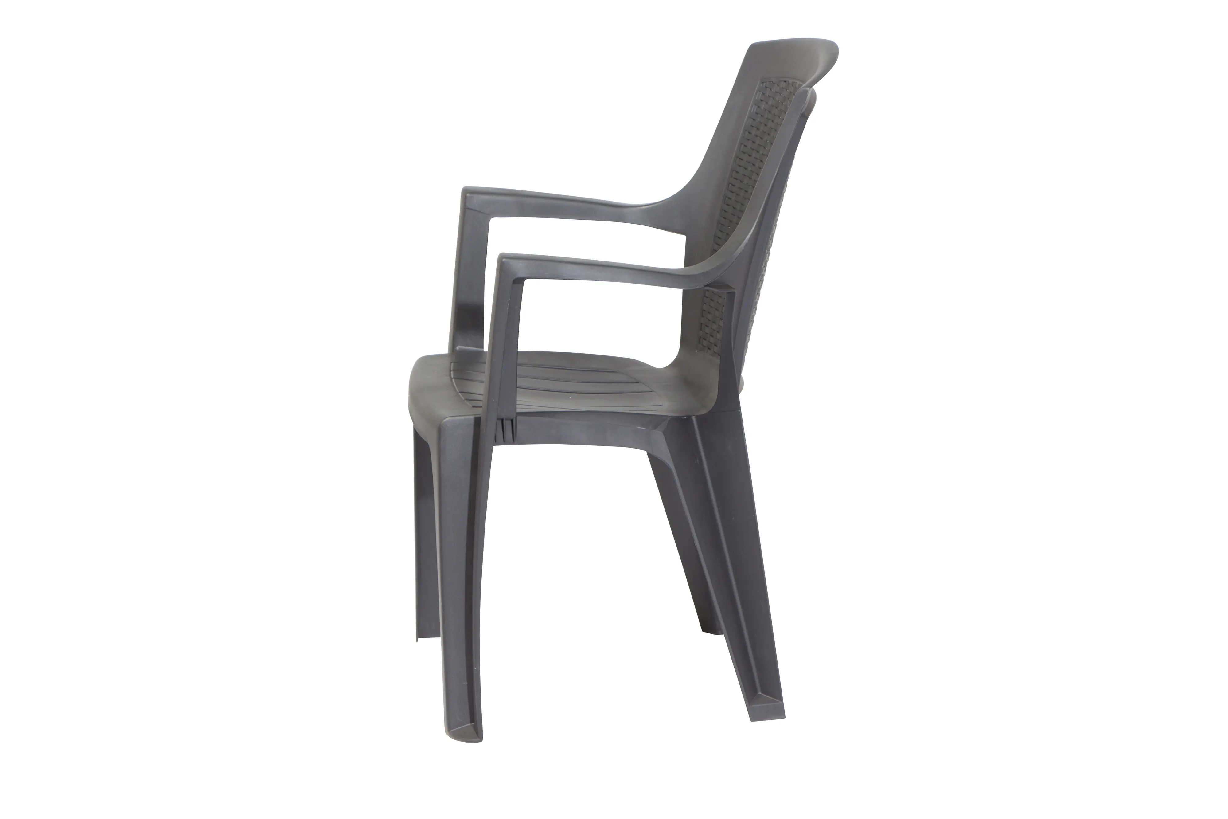 Progarden Gartenstühle Eden anthrazit 4 Stück