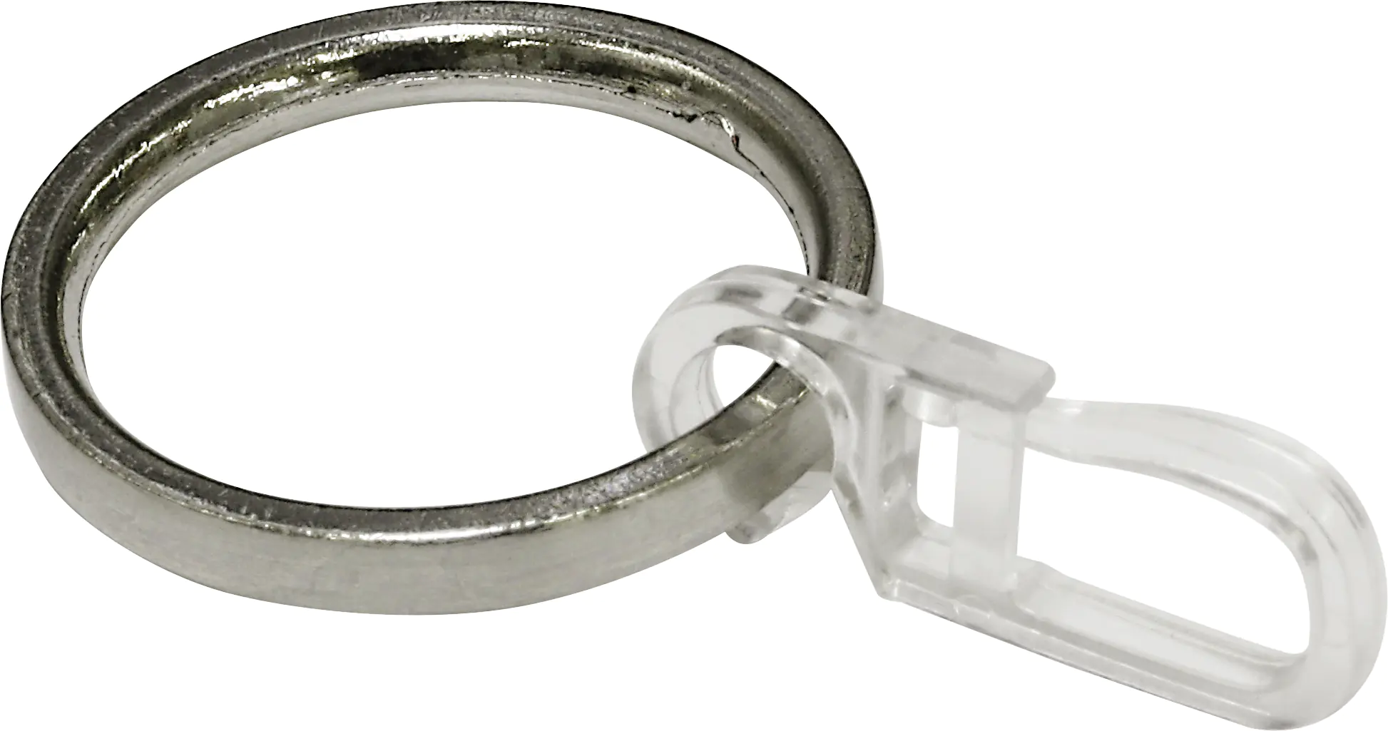 Gardinia Ringe mit Haken Vancouver, Ø 16/19 mm, edelstahl-optik