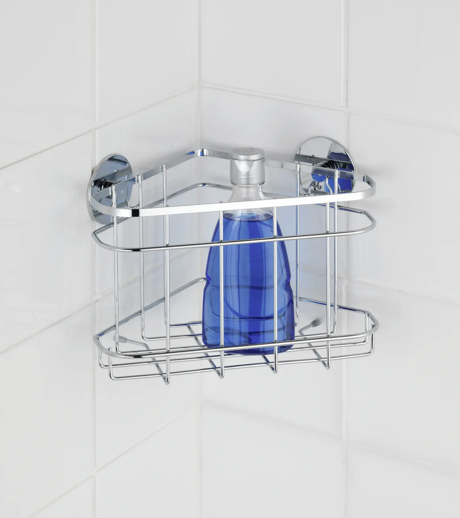 Wenko Eckablage Edelstahl, Turbo-Loc