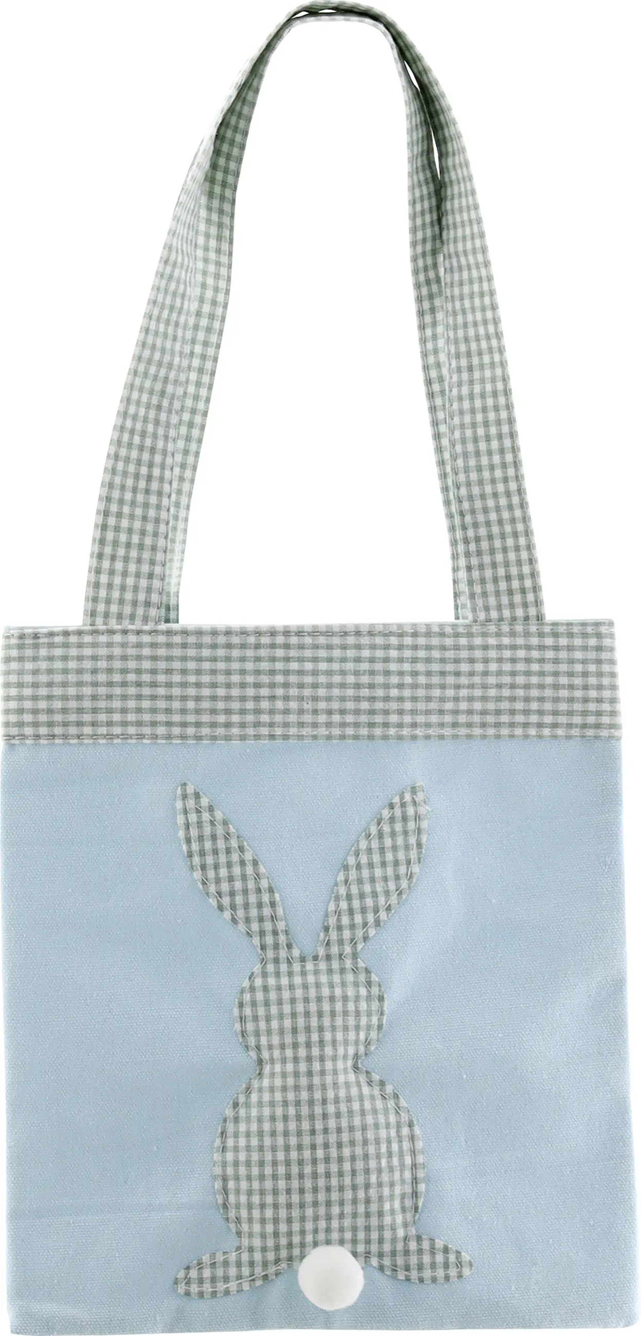 Stofftasche Hase 20 x 18 cm hellblau