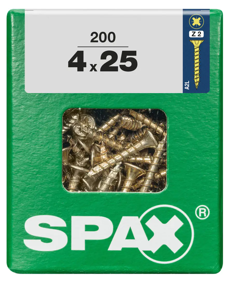 Spax Universalschrauben 4.0 x 25 mm PZ 2 - 200 Stk.