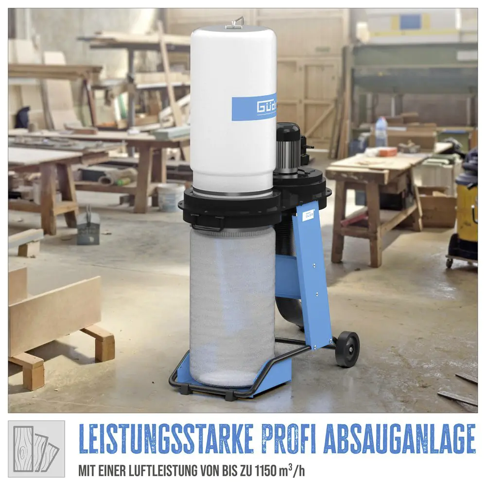 Güde Absauganlage GAA 65.1 550 W, 1150m³/h 65 l Güde Absauganlage GAA 65.1 550 W, 1150m³/h 65 l