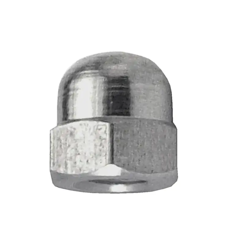 Hutmuttern M5  Edelstahl A4 - 12 Stk.