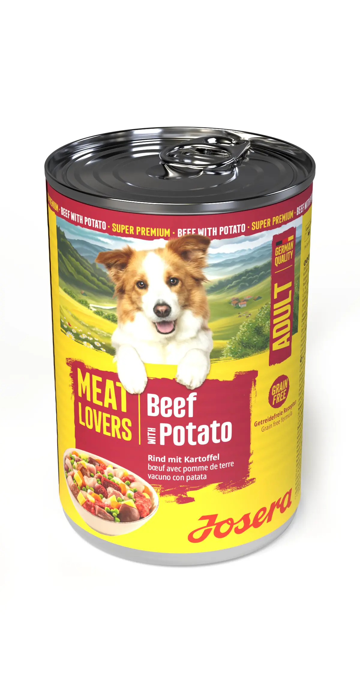 Josera Meatlovers Hundenassfutter Adult 400 g Rind & Kartoffel 