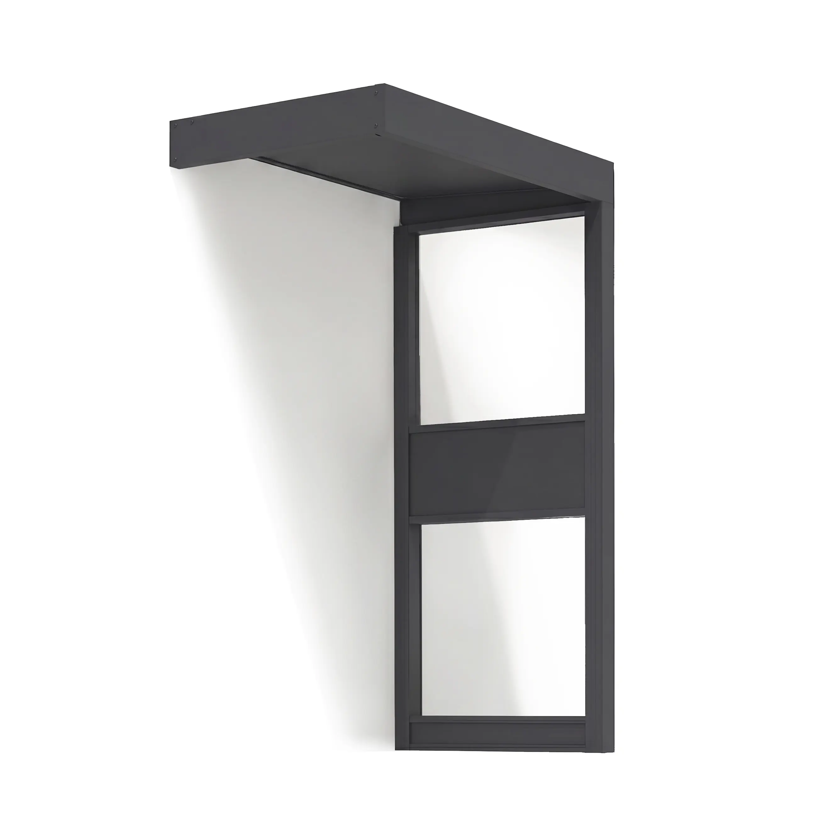 Canopia Vordach Sophia 1600 Side Wall Aluminium grau 160 x 96 cm
