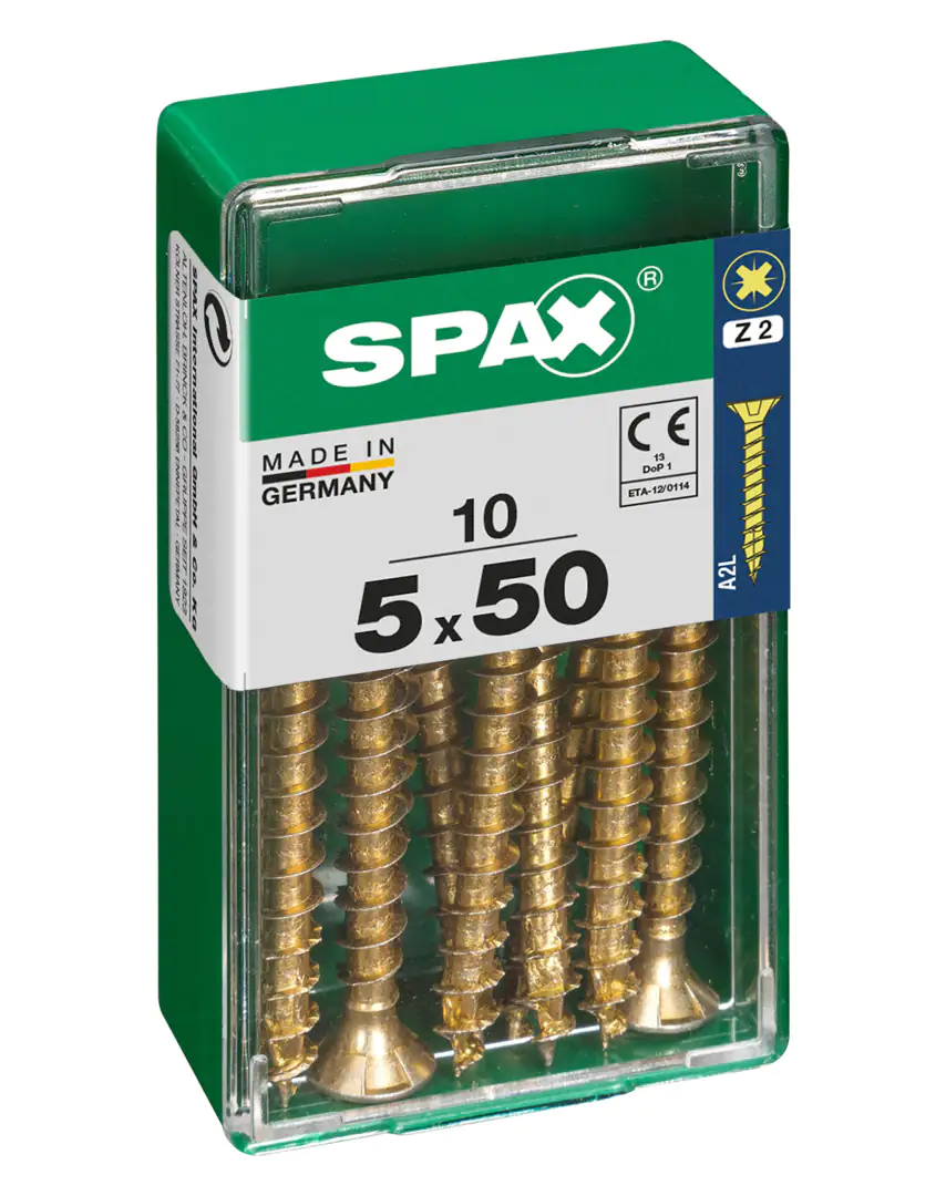 Spax Universalschrauben 5.0 x 50 mm PZ 2 - 10 Stk.