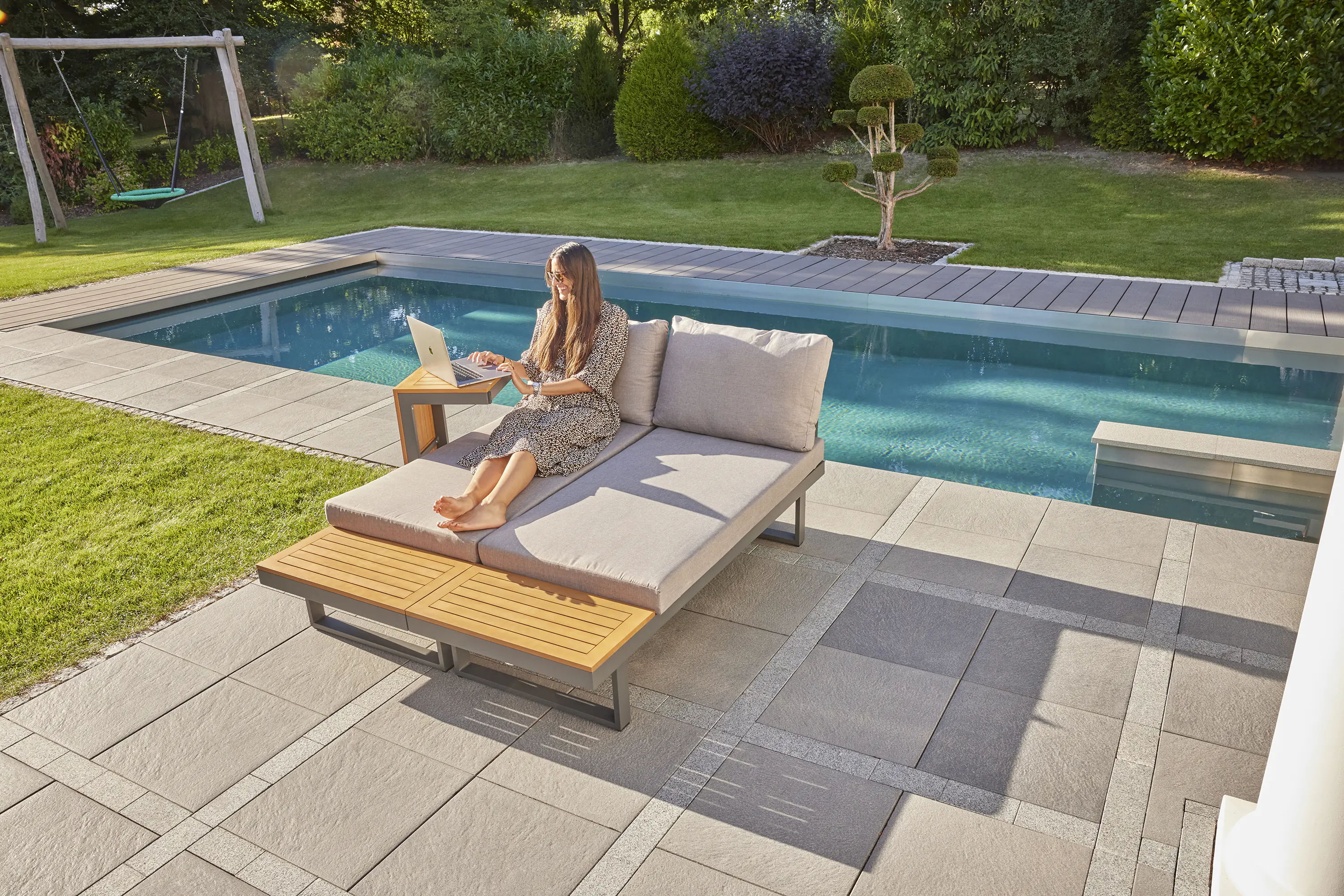 Primaster Gartenmöbel-Set Sungardo Aluminium/Teakholz