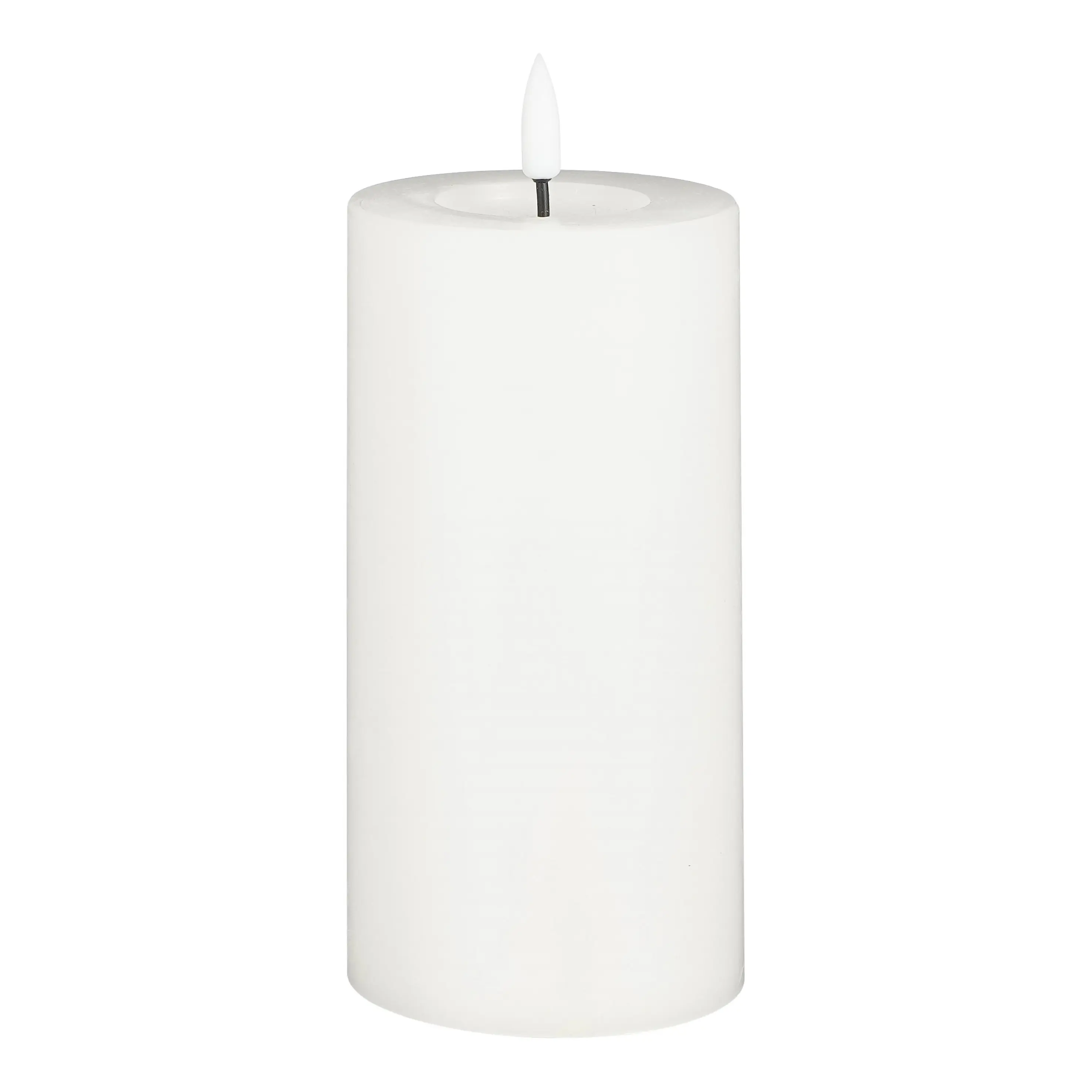 Mica Decorations LED Kerze mit Timer weiß Ø 8 x 15 cm warmweiß Mica Decorations LED Kerze mit Timer weiß Ø 8 x 15 cm warmweiß