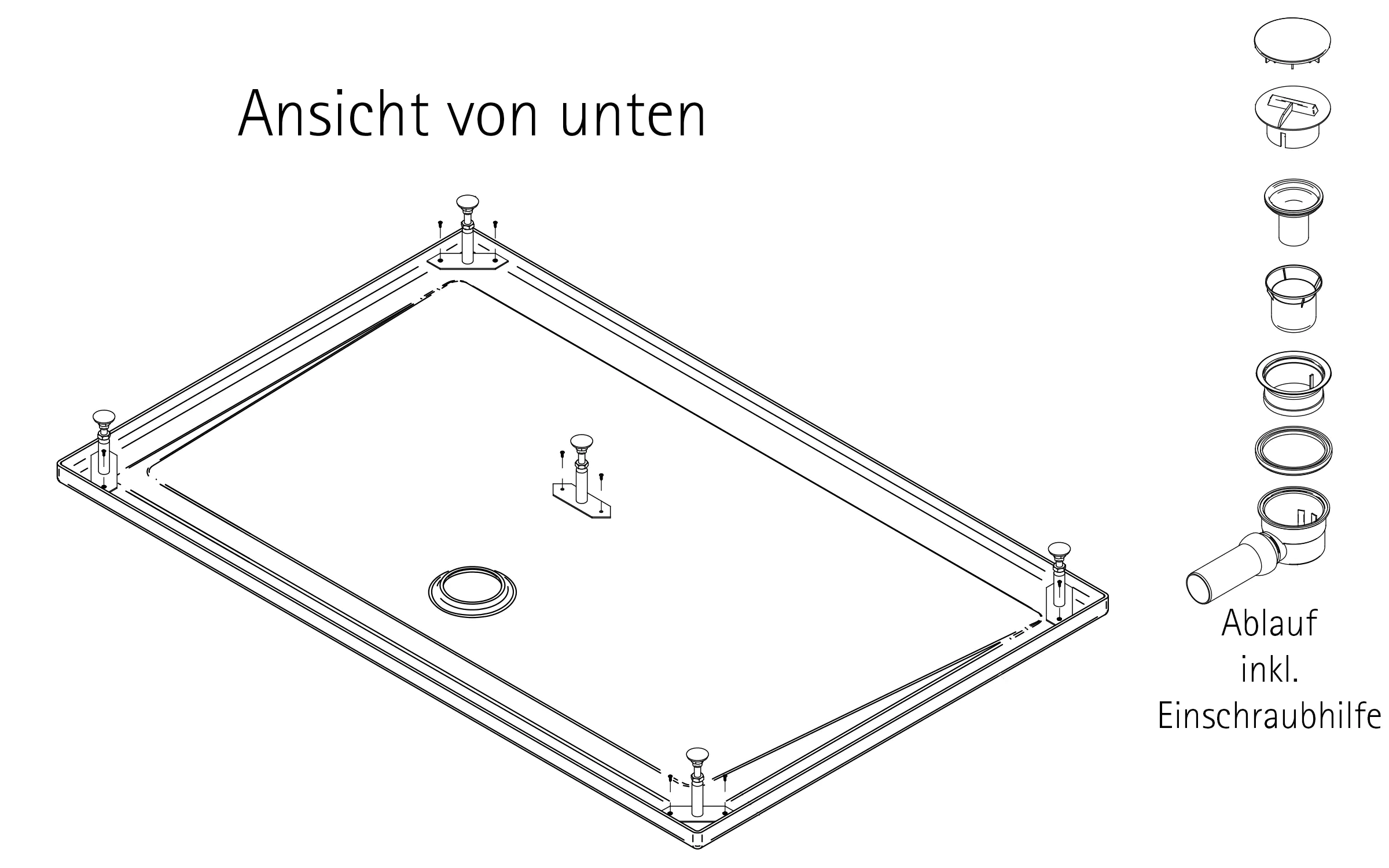 Schulte Duschwanne Sanitär-Acryl 80 x 100 cm alpinweiß