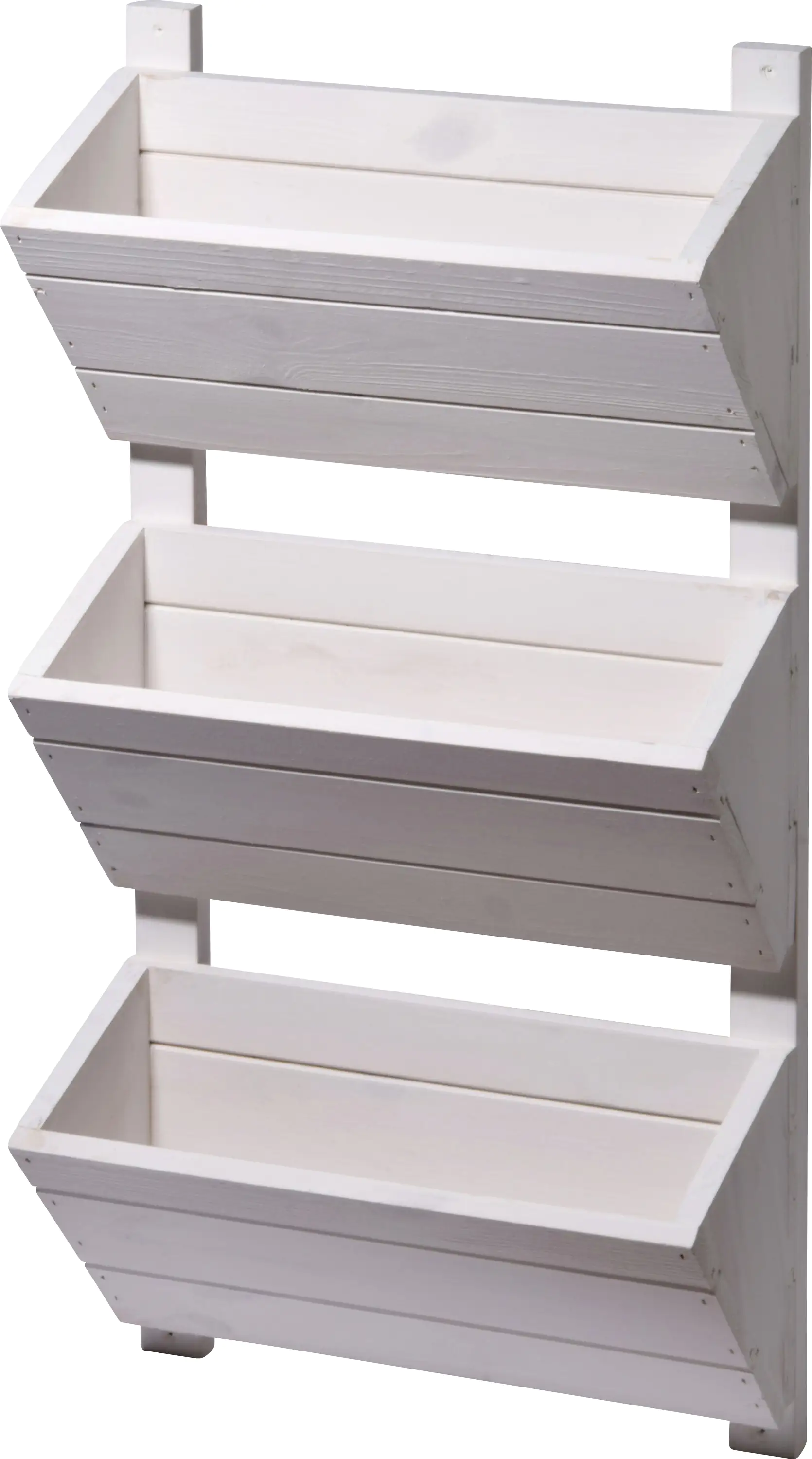 Dobar 3-stufiges Wand-Pflanzbeet weiß 38 x 17,5 x 79 cm Dobar 3-stufiges Wand-Pflanzbeet weiß 38 x 17,5 x 79 cm