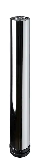 Hettich Möbelfuß 6,0 x 40 - 43 cm Stahl verchromt - 1 Stück