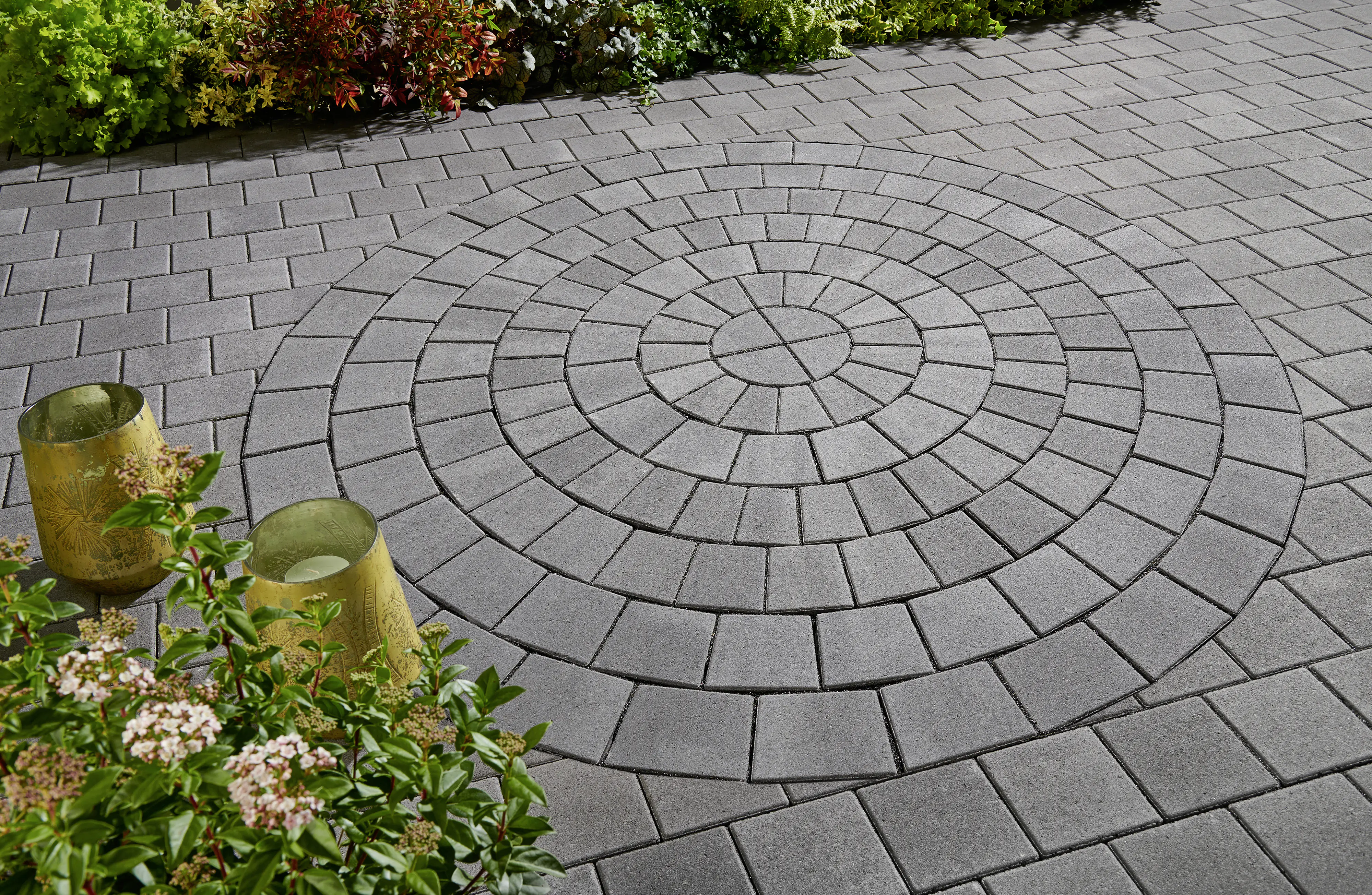 Kann Pflasterkeis Casalina Ø 197 cm vulkan-anthrazit