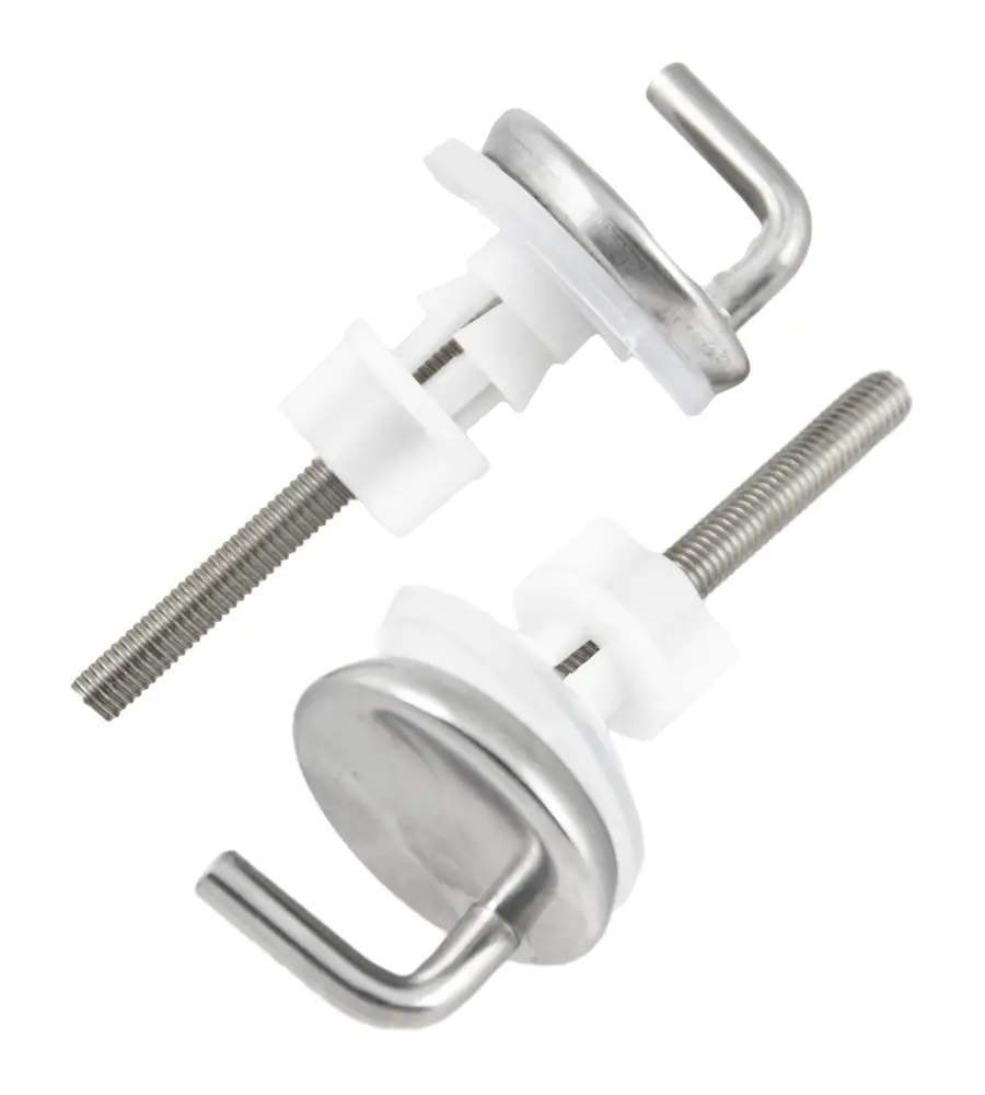 TrendLine Toilettendeckelbefestigung Edelstahl Universal silber