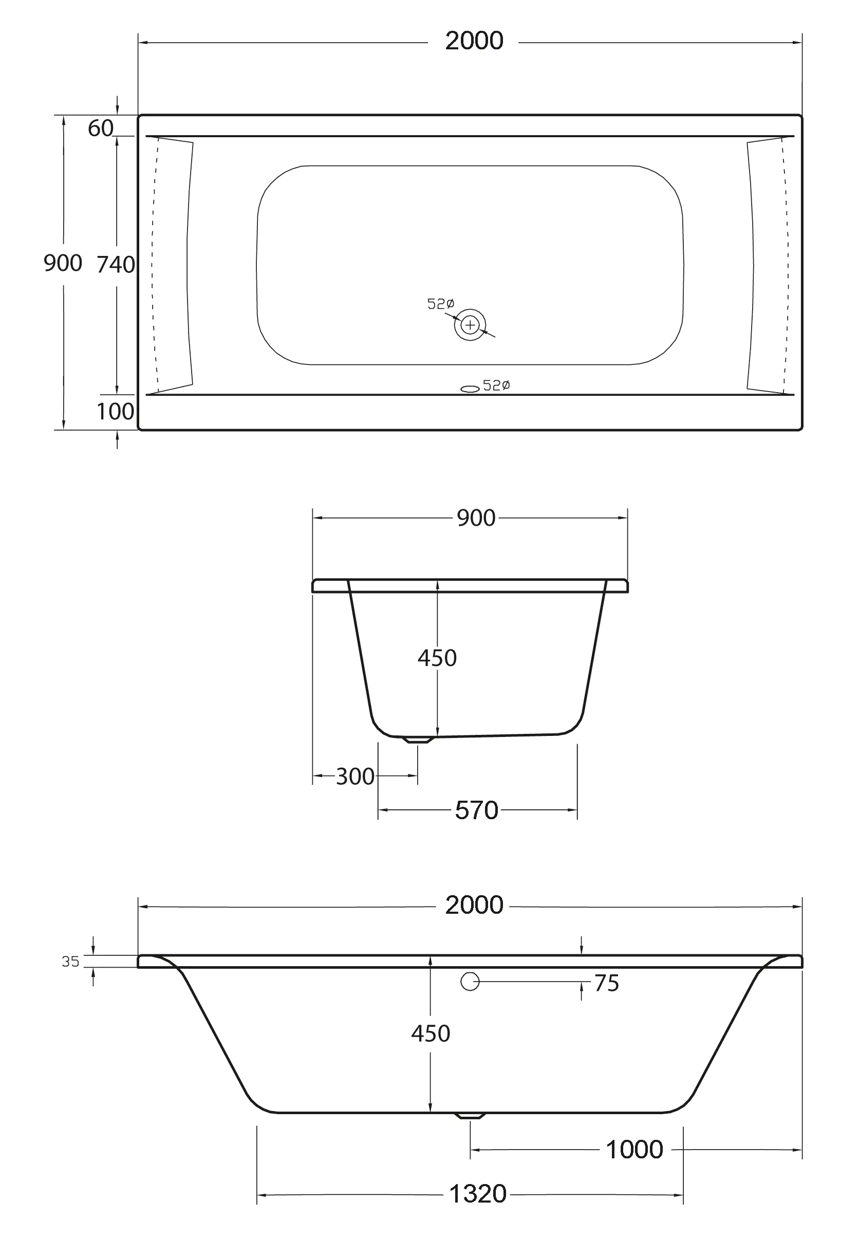 4005489136529_2619425 Ottofond Whirlpool-Komplettset Rosa 200x90 cm weiß