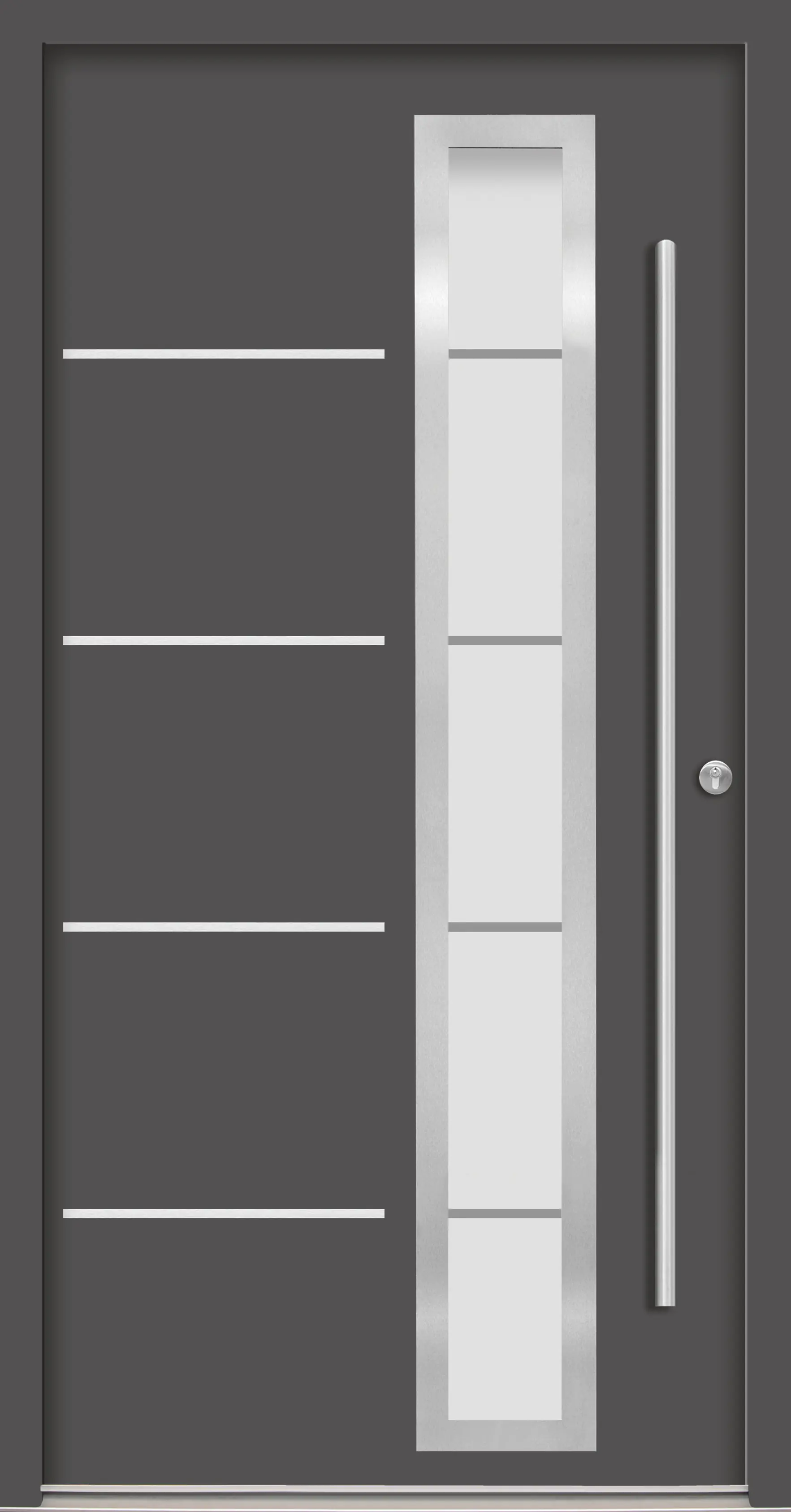 Splendoor Haustür Passivedoor Premium B06 Anthrazit DIN Rechts 100 x 210 cm