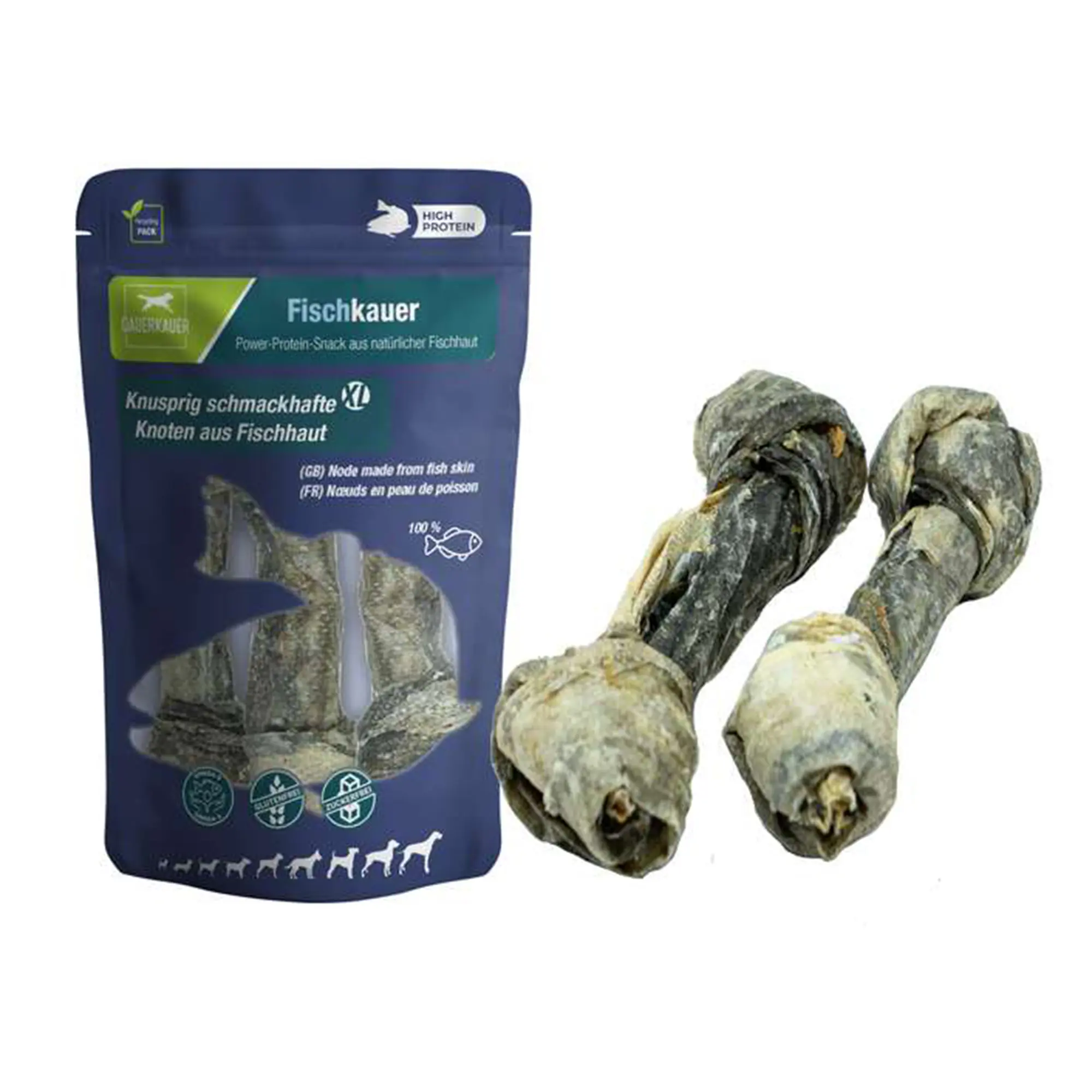 Wolters Hundeleckerli Dauerkauer Knoten aus 100 % Fischhaut 2 - 3 Stück 180 g Wolters Hundeleckerli Dauerkauer Knoten aus 100 % Fischhaut 2 - 3 Stück 180 g