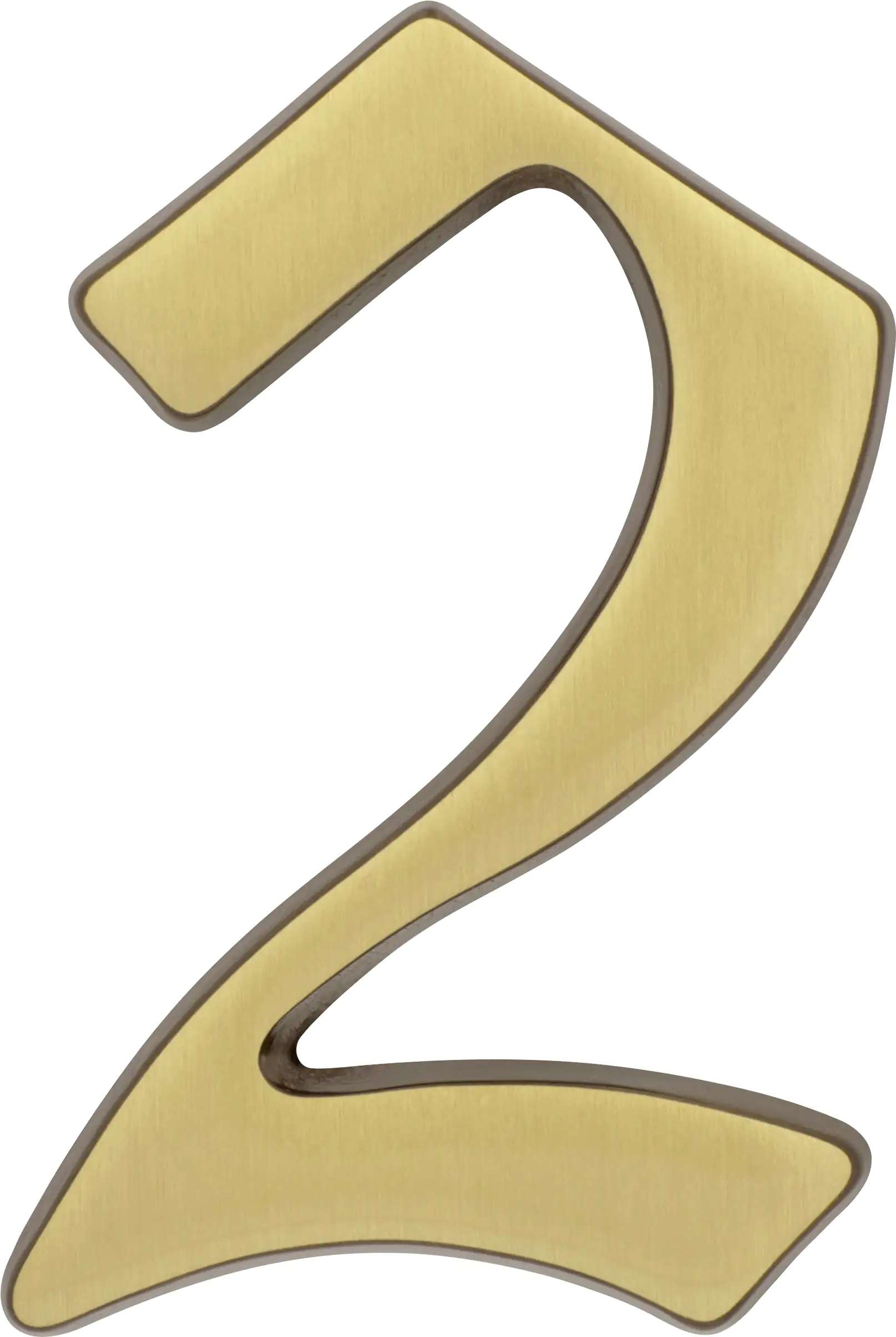 Alpertec Hausnummer 2 Bronze