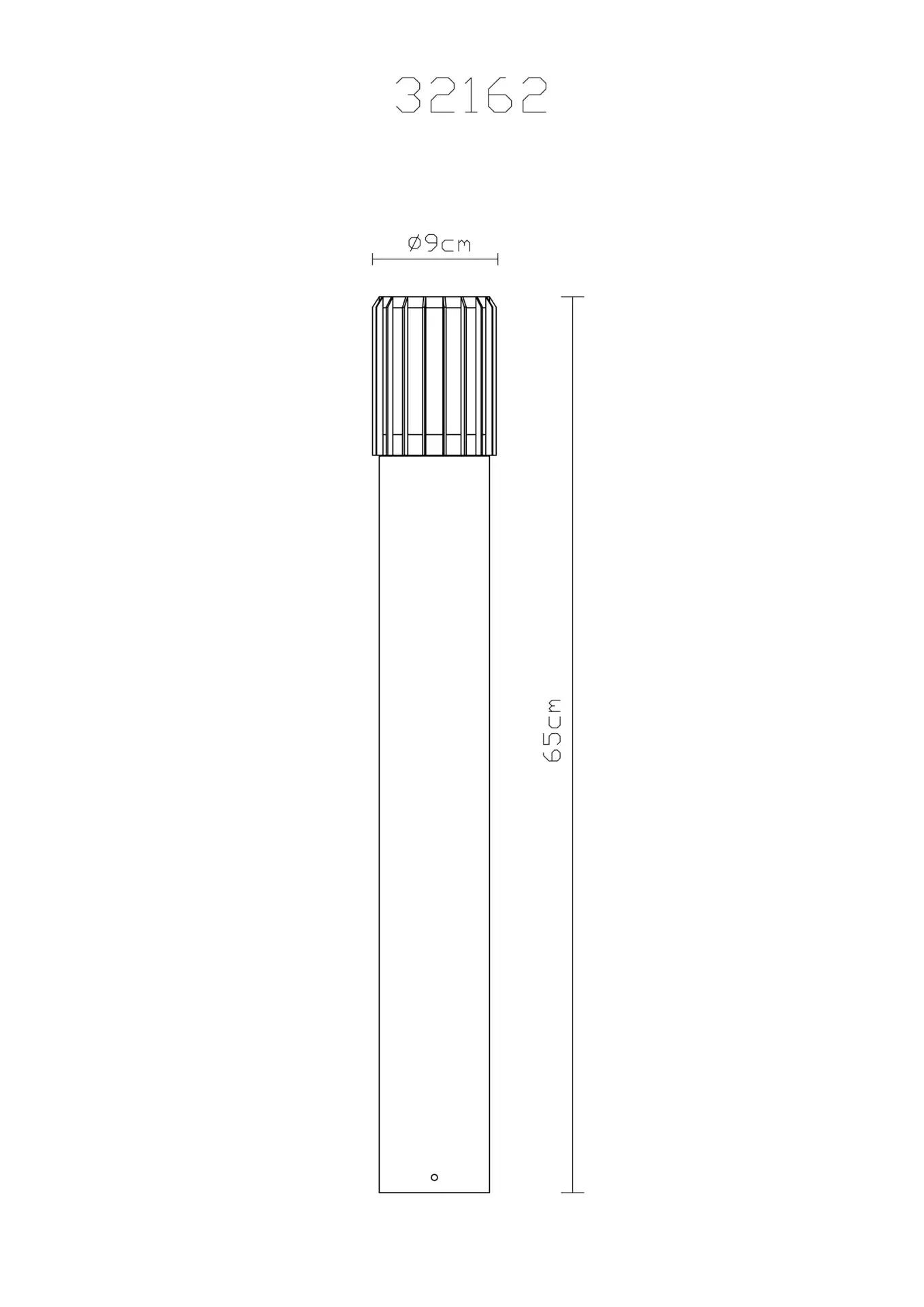Globo Außen-Wegeleuchte Mervin 65 cm Höhe E27 Aluminium 