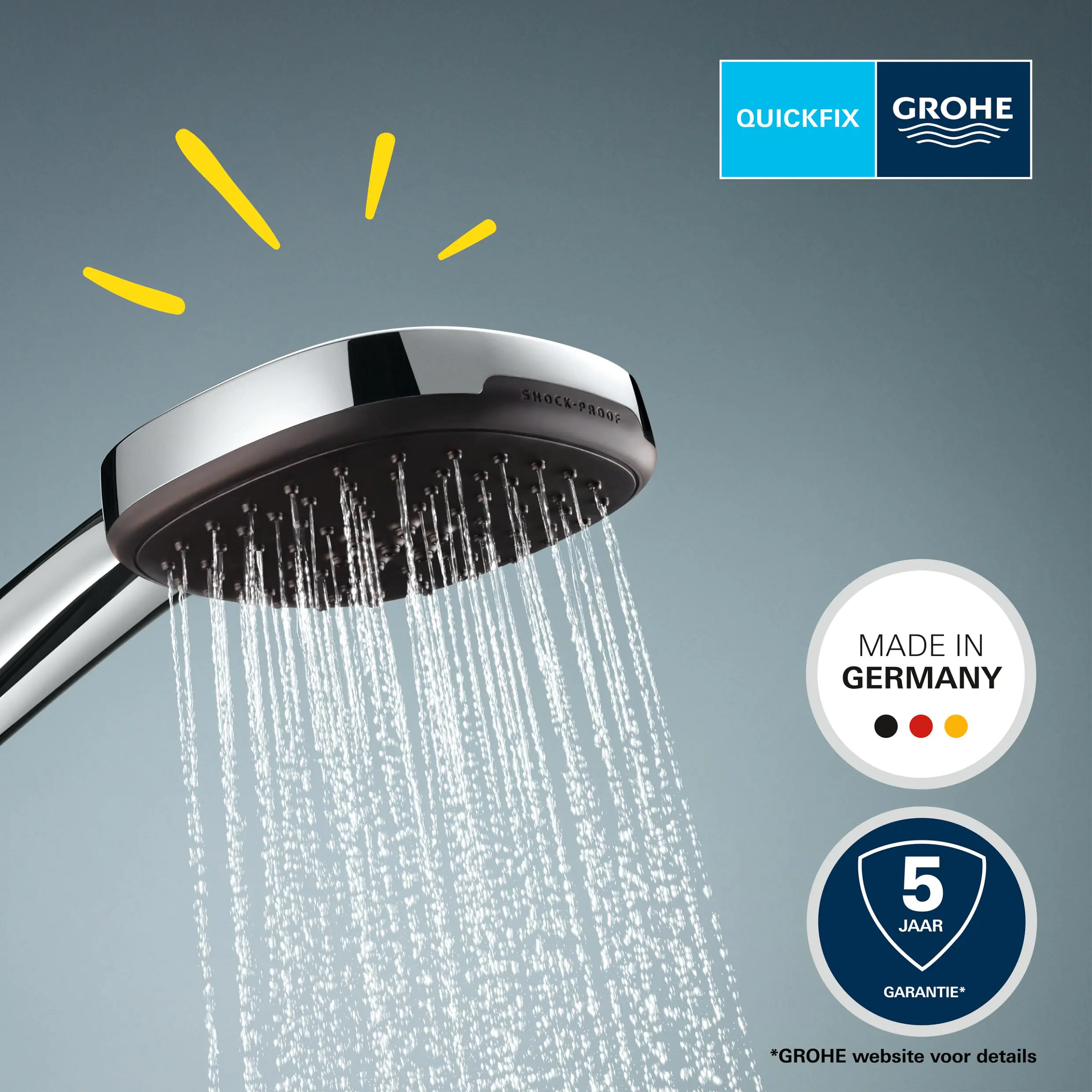 Grohe Handbrause 2 Strahlarten Vitalio Comfort 110 chrom Grohe Handbrause 2 Strahlarten Vitalio Comfort 110 chrom