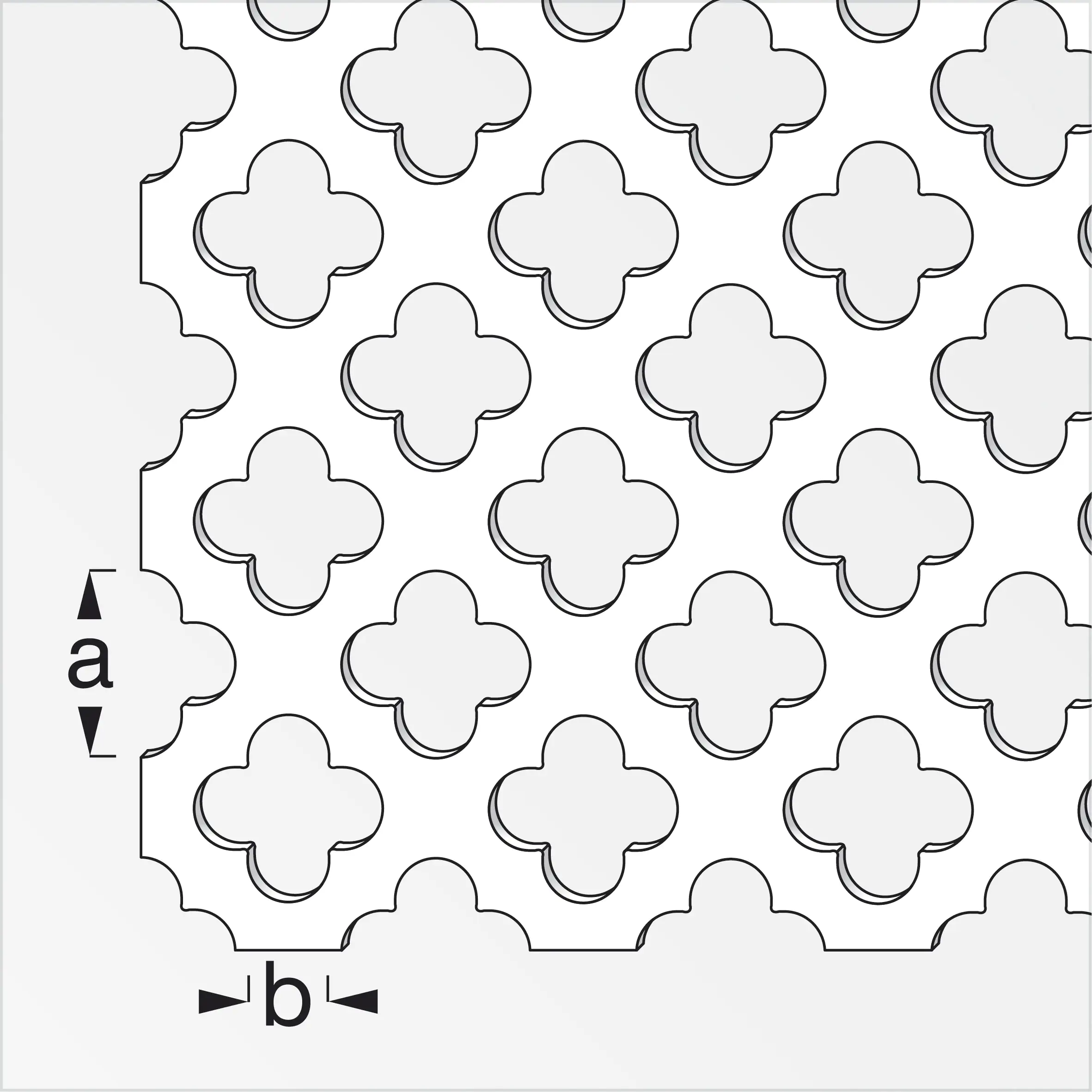 alfer Kreuzlochblech 250 x 500 mm Aluminium eloxiert silber