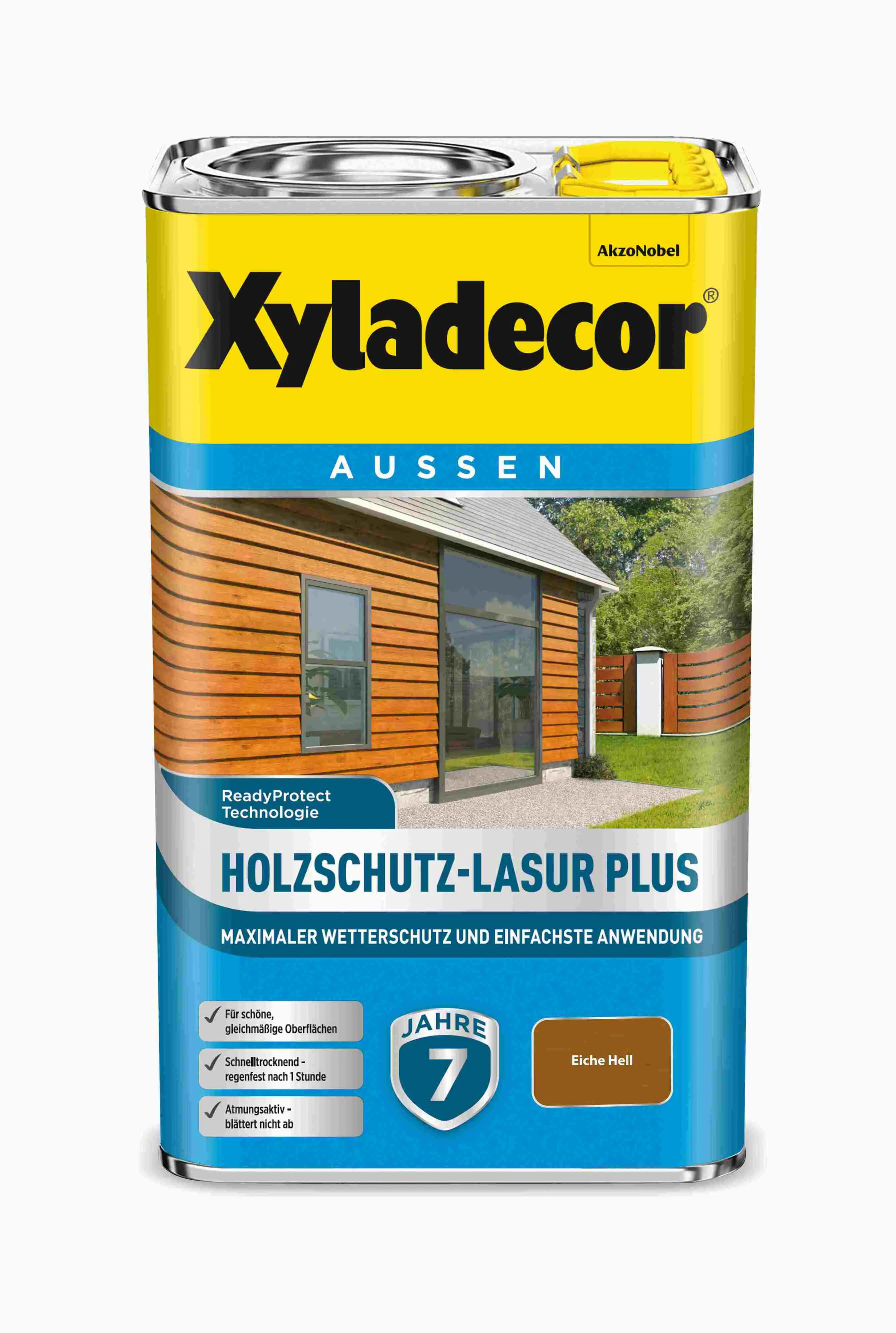 Xyladecor Holzschutz-Lasur 2,5 L eiche-hell Plus Xyladecor Holzschutz-Lasur 2,5 L eiche-hell Plus