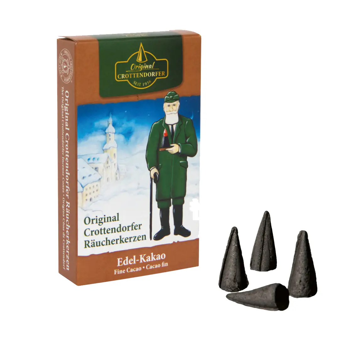 Crottendorfer Räucherkerzen Edel-Kakao 24 Stück