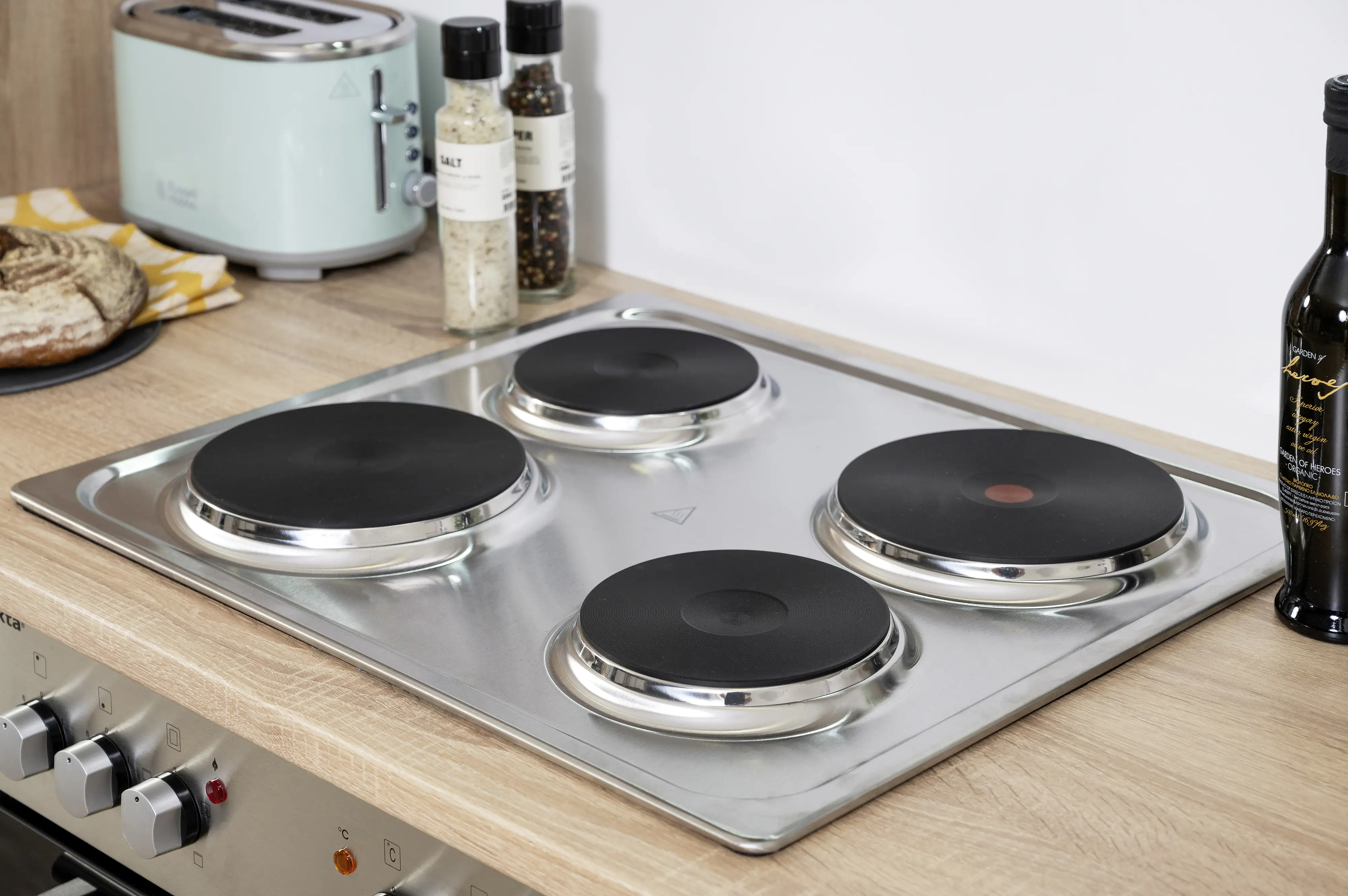 Respekta Economy L-Küchenzeile 310 x 172 cm grau, Eiche Sonoma, KBL310ESGS