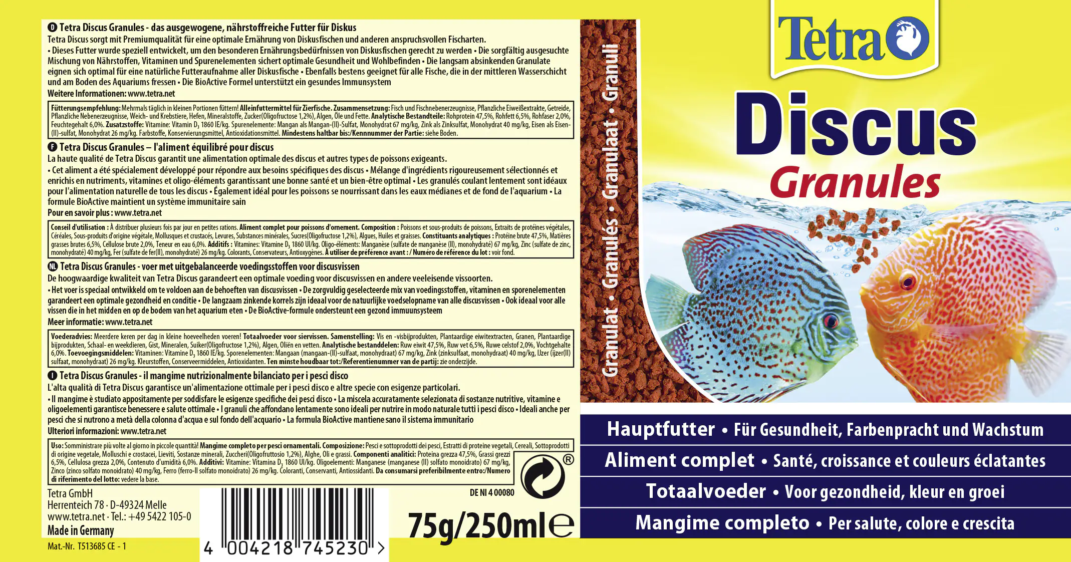 Tetra Discus 250 ml