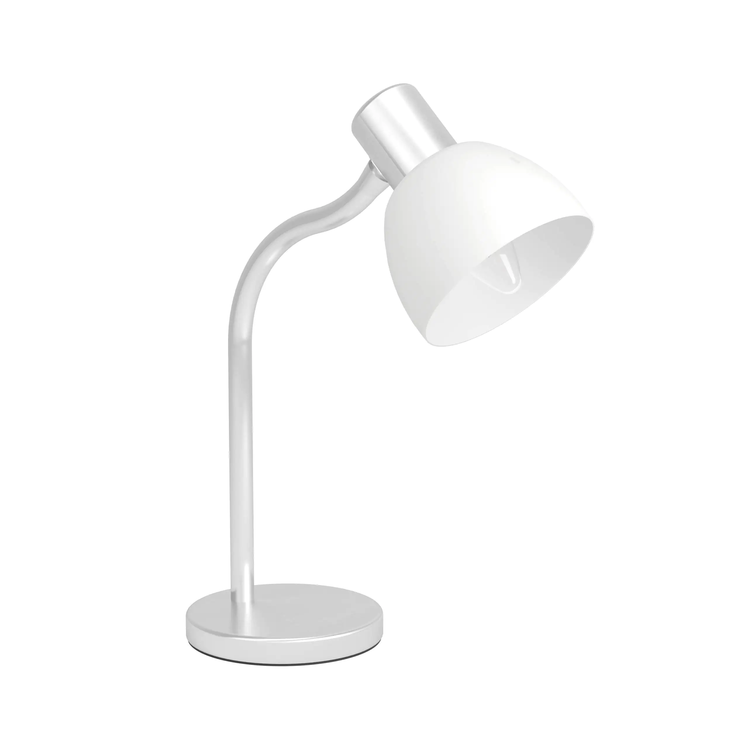 Eglo Tischleuchte Macere nickel matt weiß 34 x 22 cm E14