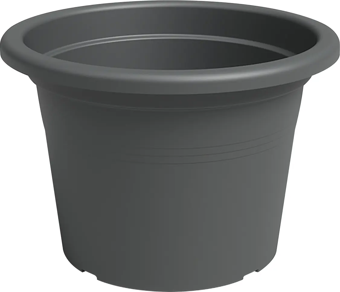 Artevasi Pflanztopf Venezia Cilindro Kunststoff anthrazit matt Ø 50 x 36 cm