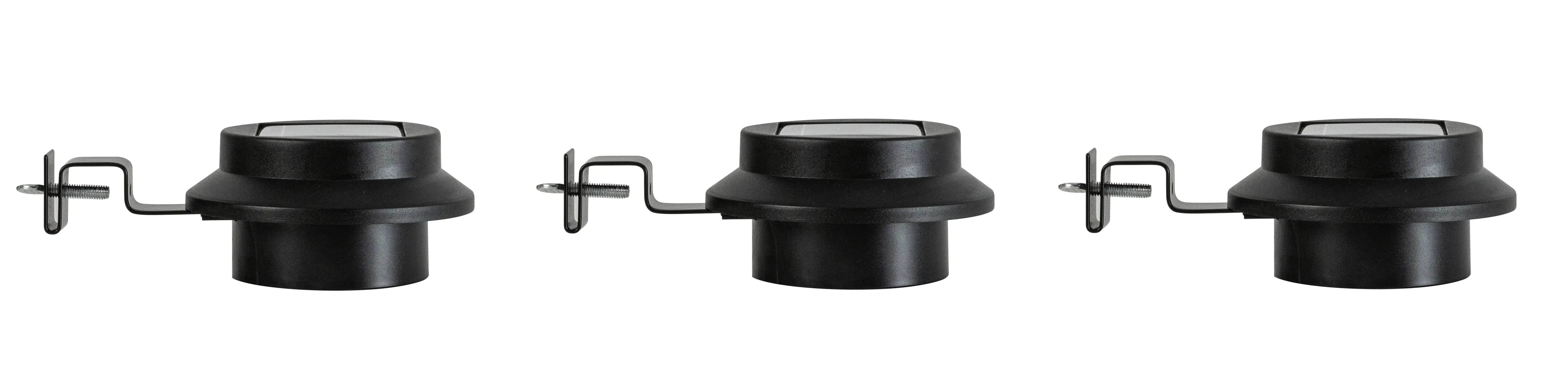 TrendLine LED Solar-Zaunleuchte 3er-Set mit Dämmerungssensor IP44