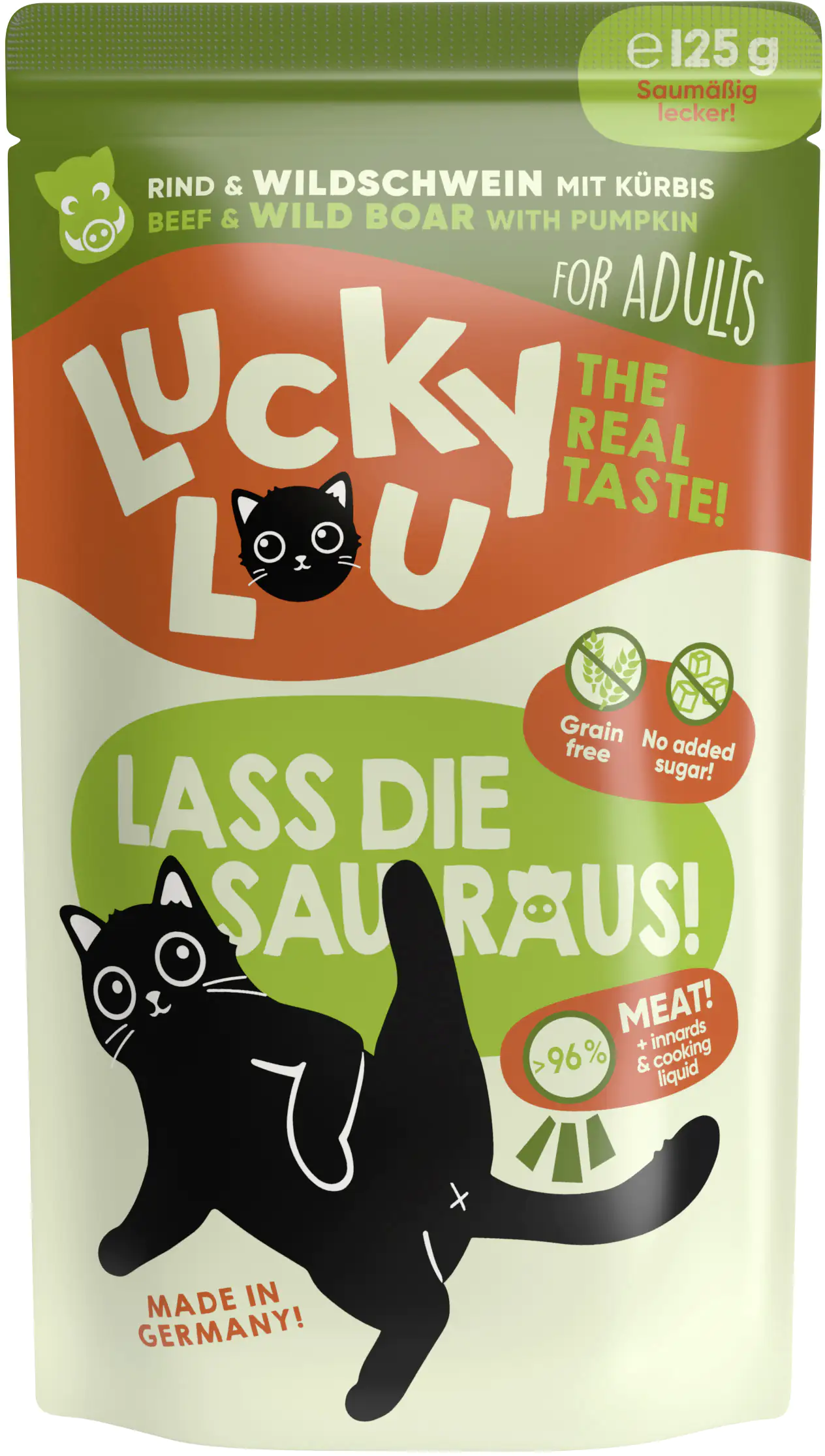 Lucky Lou Lifestage Adult Rind und Wildschwein 125g