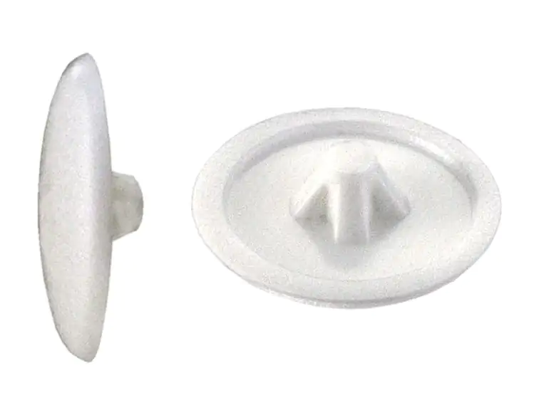 Abdeckkappen Ø 12 mm für PZ 2 Schrauben weiß - 50 Stk.
