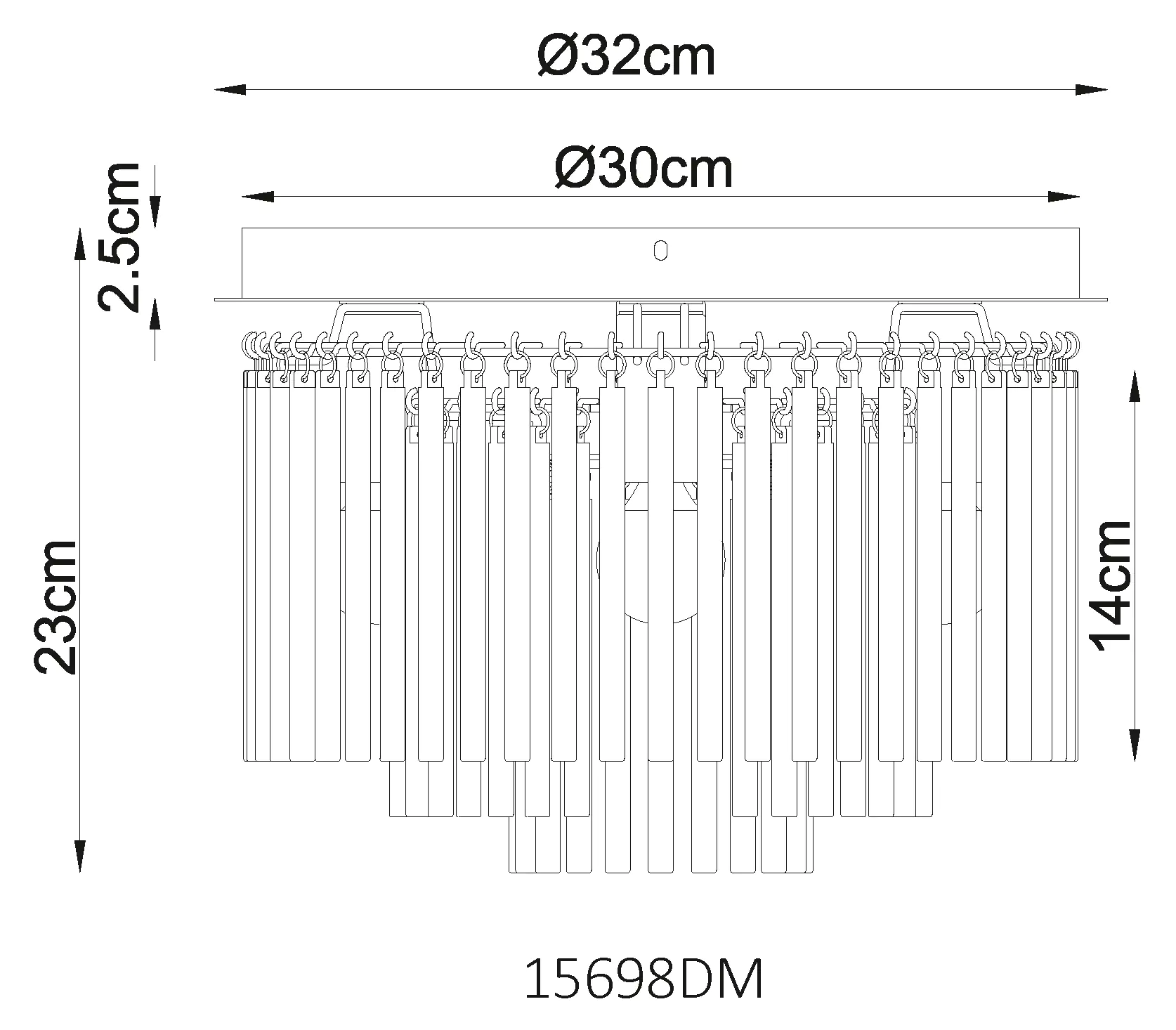 Globo Deckenleuchte Gorley 5-flammig, E14, IP20, gold/schwarz