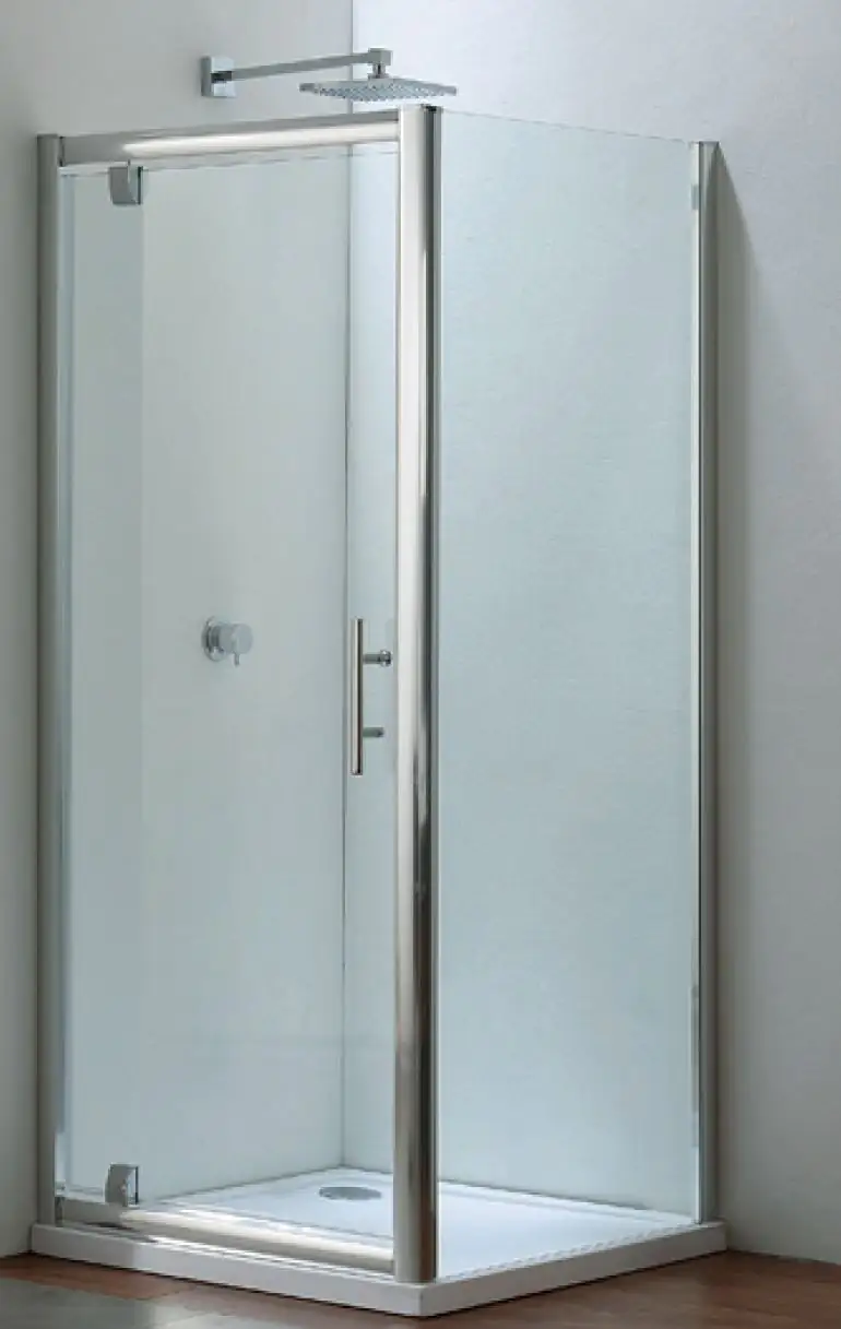 Primaster Pivot-Duschtür mit Seitenwand Easy-6 90 x 90 cm Klarglas Primaster Pivot-Duschtür mit Seitenwand Easy-6 90 x 90 cm Klarglas