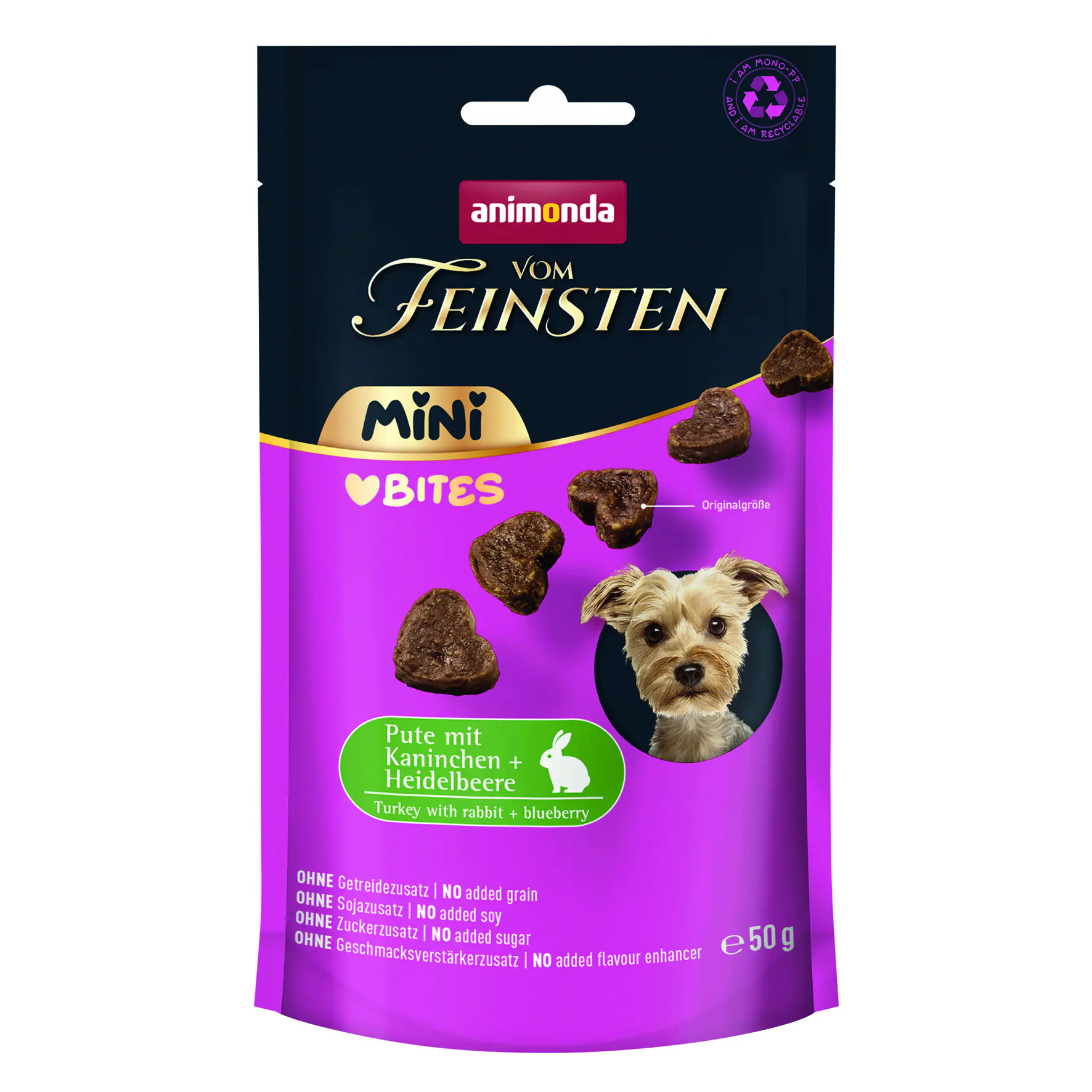 Animonda vom Feinsten Hundesnack Adult 50 g Pute mit Kaninchen & Heidelbeeren